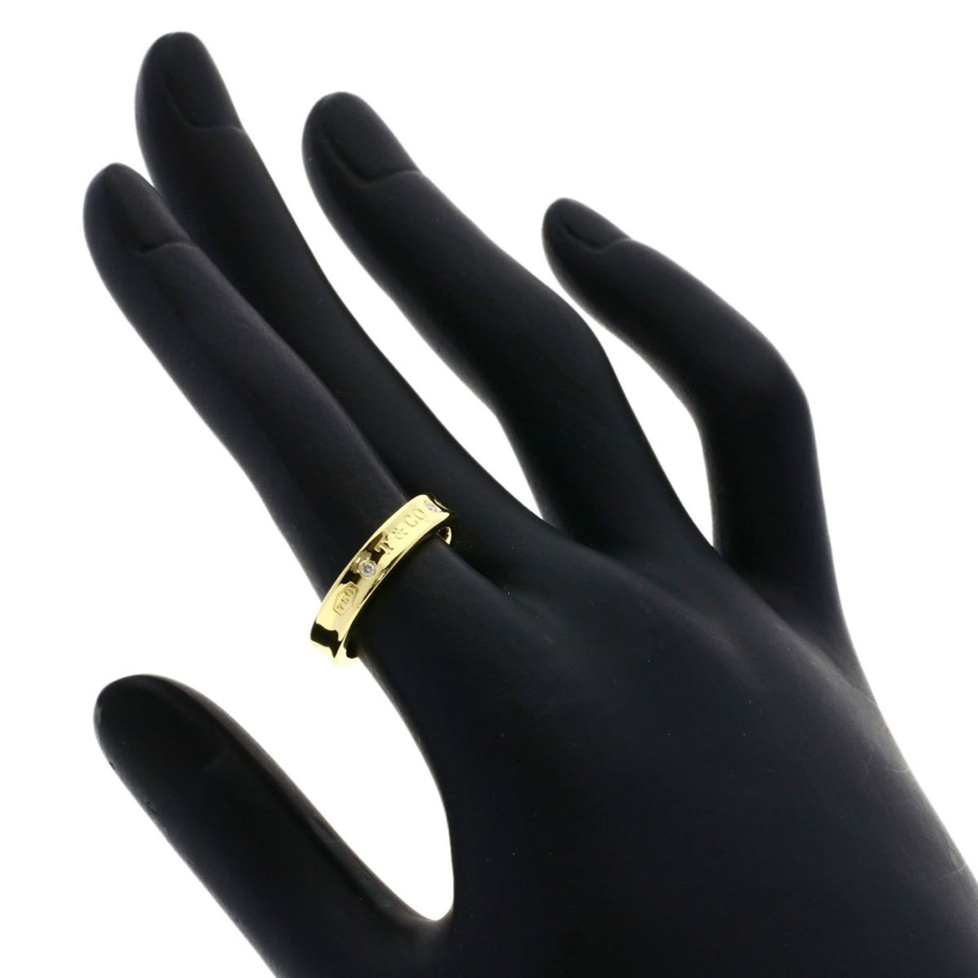 Tiffany & Co. Tiffany & Co. 1837 Narrow Two-Piece Diamond Ring in 18K Yellow Gold for Women. Size ONE SIZE - 5 Thumbnail