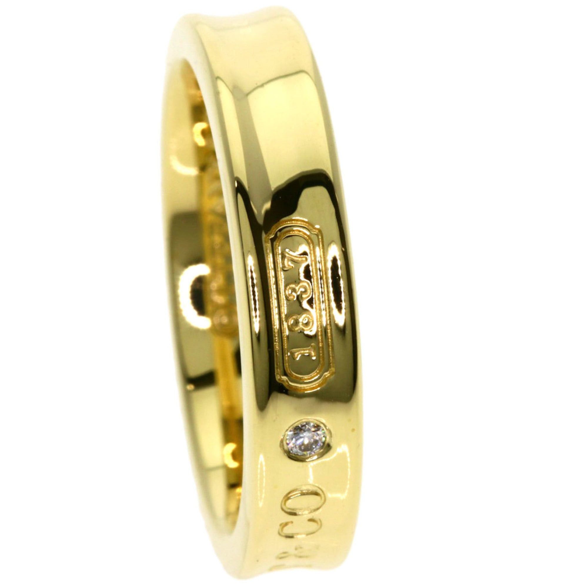 Tiffany & Co. Tiffany & Co. 1837 Narrow Two-Piece Diamond Ring in 18K Yellow Gold for Women. Size ONE SIZE - 8 Thumbnail
