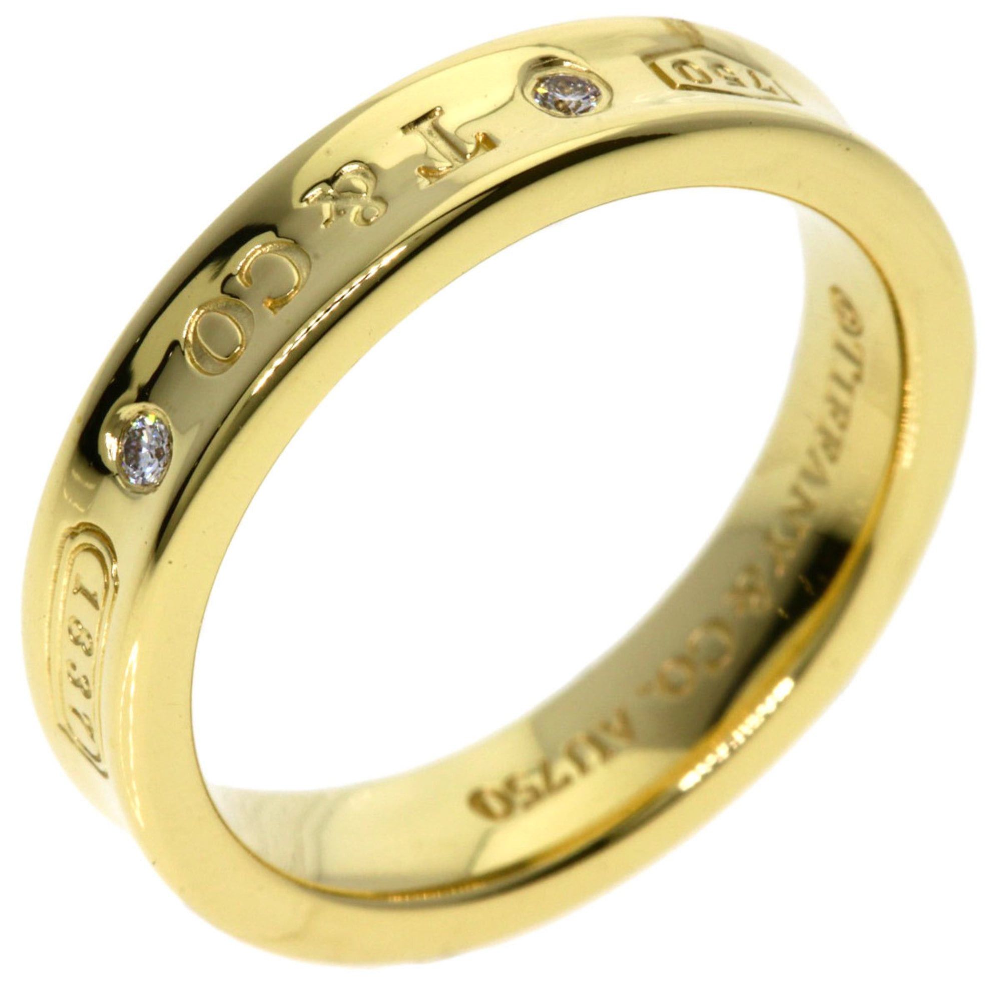 Tiffany & Co. Tiffany & Co. 1837 Narrow Two-Piece Diamond Ring in 18K Yellow Gold for Women. Size ONE SIZE - 2 Thumbnail