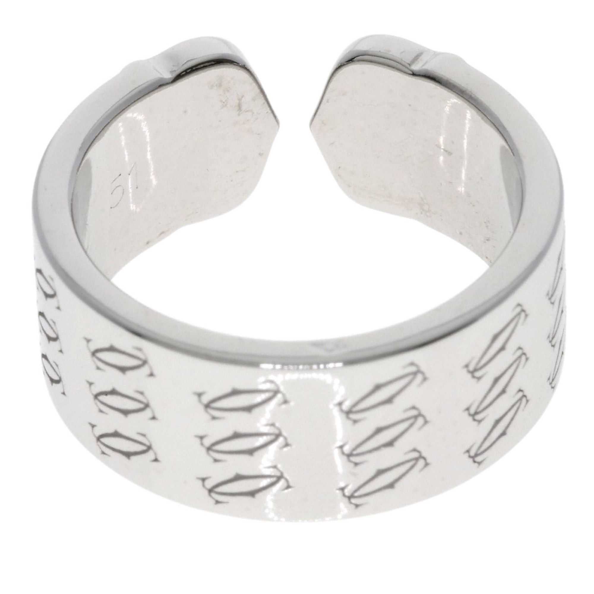Cartier Cartier 2C 2000 Christmas Limited Edition #51 Ring, 18K White Gold, Women's Size ONE SIZE - 4 Thumbnail