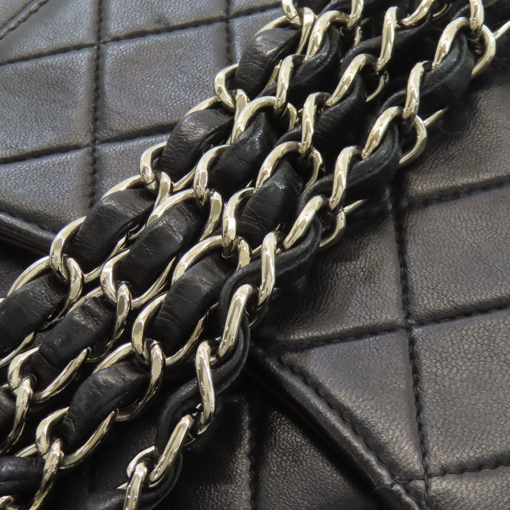 Chanel Chanel Matelasse Chain Shoulder Bag with Silver Hardware, Lambskin, Women's, CHANEL Size ONE SIZE - 21 Thumbnail