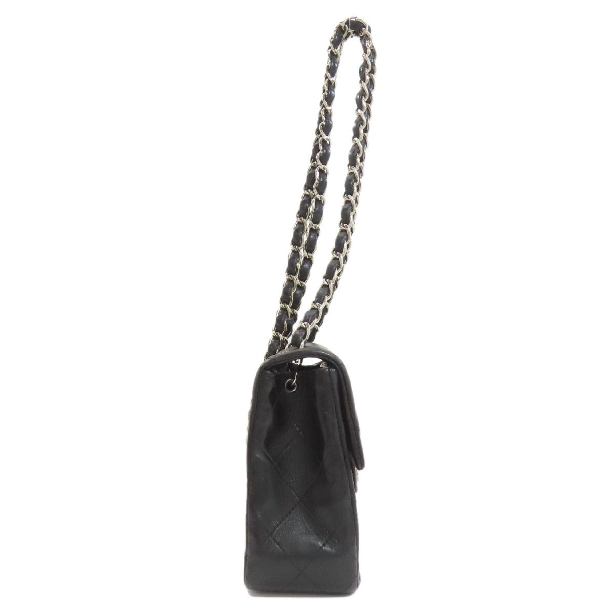 Chanel Chanel Matelasse Chain Shoulder Bag with Silver Hardware, Lambskin, Women's, CHANEL Size ONE SIZE - 3 Thumbnail