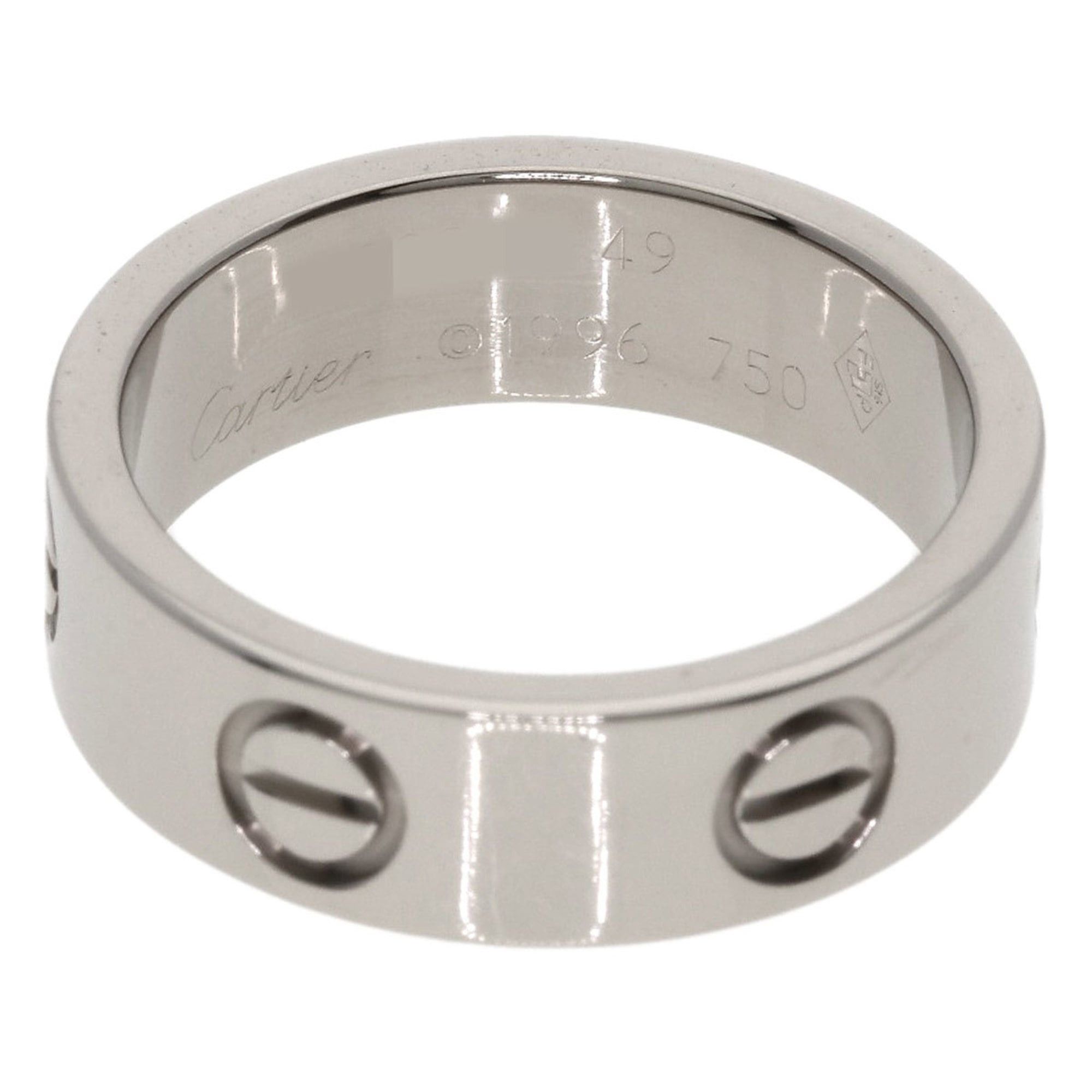 Cartier Cartier Love Ring #49 18K White Gold Women's Size ONE SIZE - 4 Thumbnail