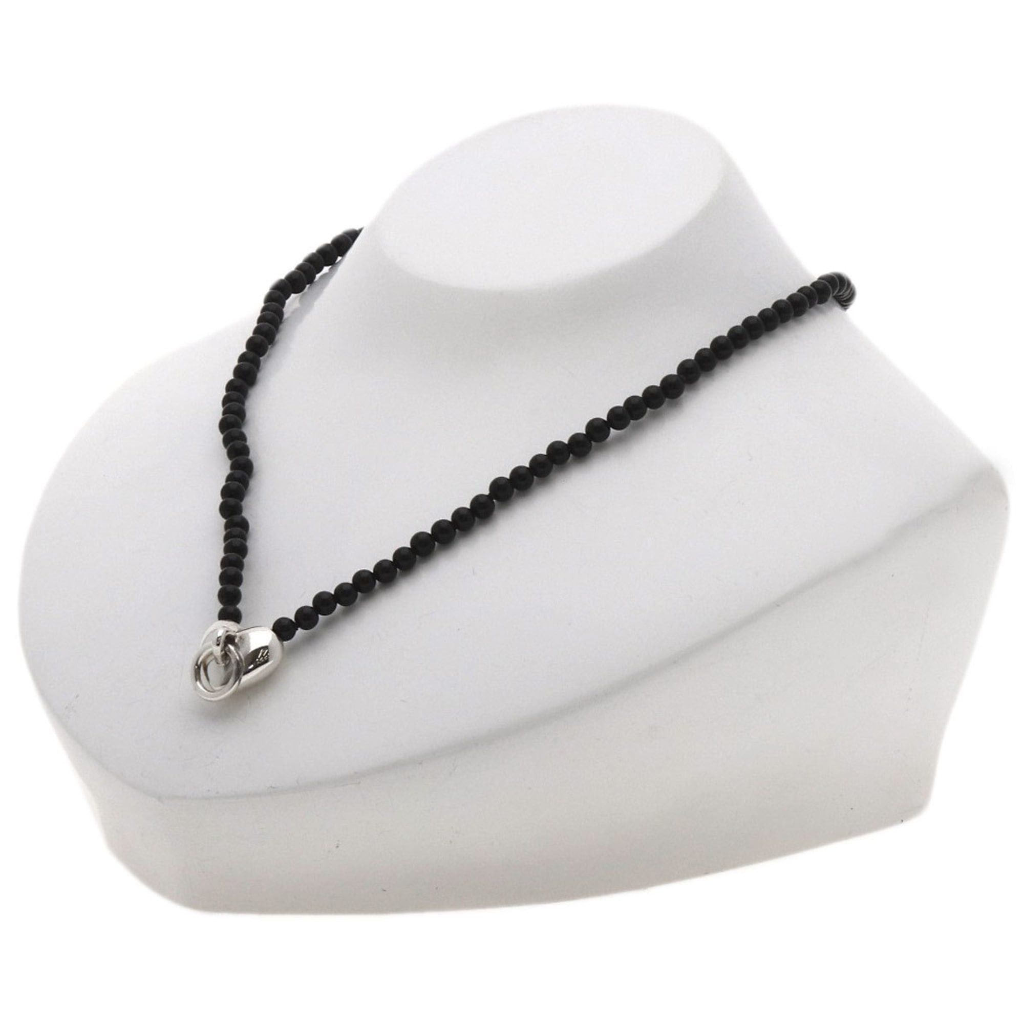 Tiffany & Co. Tiffany Heart Knock Onyx Necklace in Silver for Women, TIFFANY & Co. Size ONE SIZE - 4 Thumbnail
