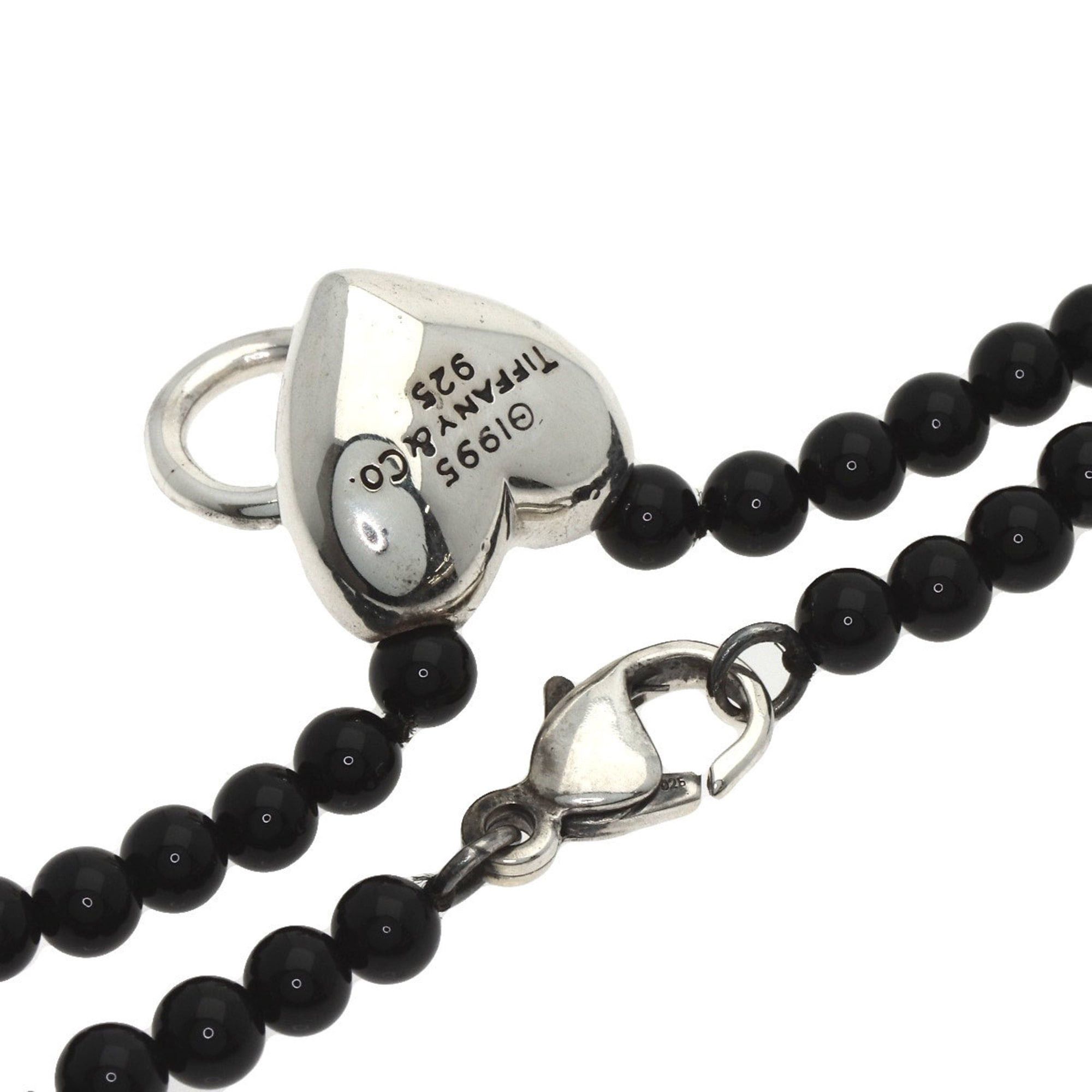 Tiffany & Co. Tiffany Heart Knock Onyx Necklace in Silver for Women, TIFFANY & Co. Size ONE SIZE - 2 Thumbnail