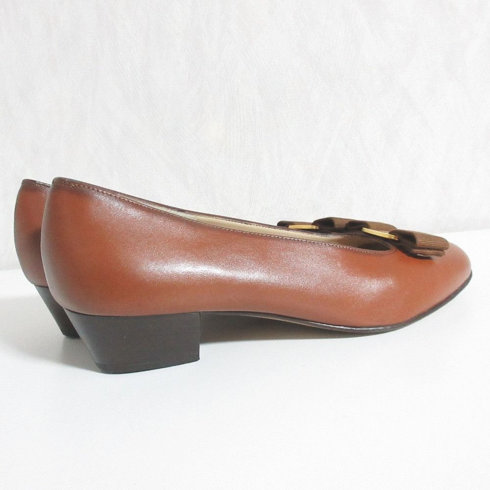 Salvatore Ferragamo Salvatore Ferragamo Salvatore Ferragamo Vara Leather Pumps Leather Shoes DUTY FREE for USA Size ONE SIZE - 2 Thumbnail