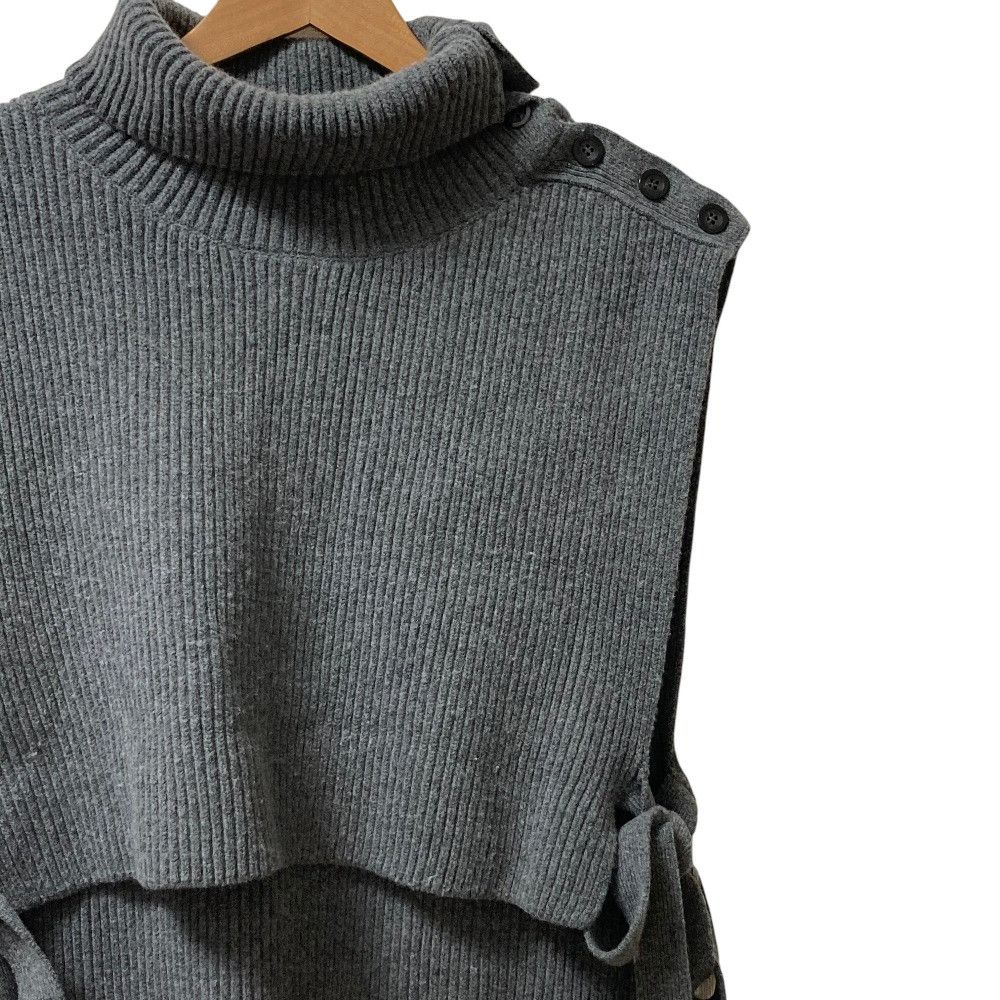 Other Other cygne charre Knit Sleeveless Turtleneck Textile Tops CY2422-03-083 DUTY FREE for USA Size ONE SIZE - 2 Thumbnail