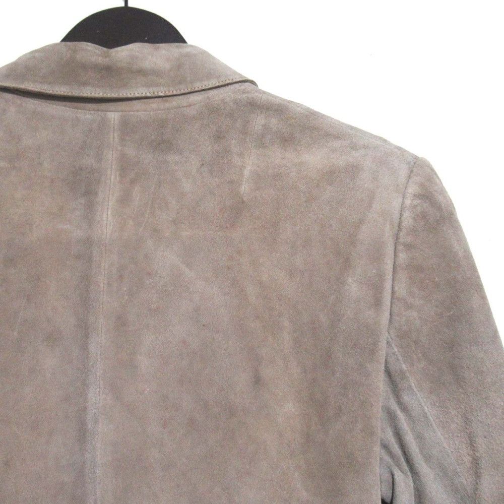 Gucci Gucci Gucci Vintage Logo Button Suede Leather Double-Breasted Jacket Leather Outerwear DUTY FREE for USA Size ONE SIZE - 9 Thumbnail