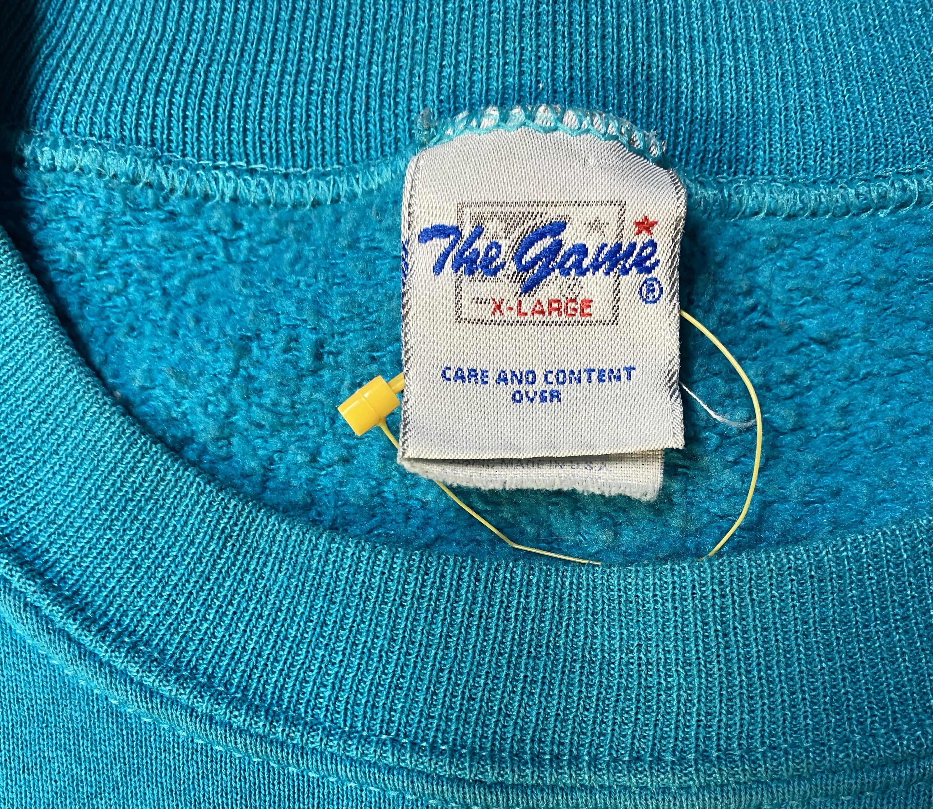Vintage NBA Charlotte Hornets Crewneck Sweatshirt Teal Size US XL / EU 56 / 4 - 3 Thumbnail