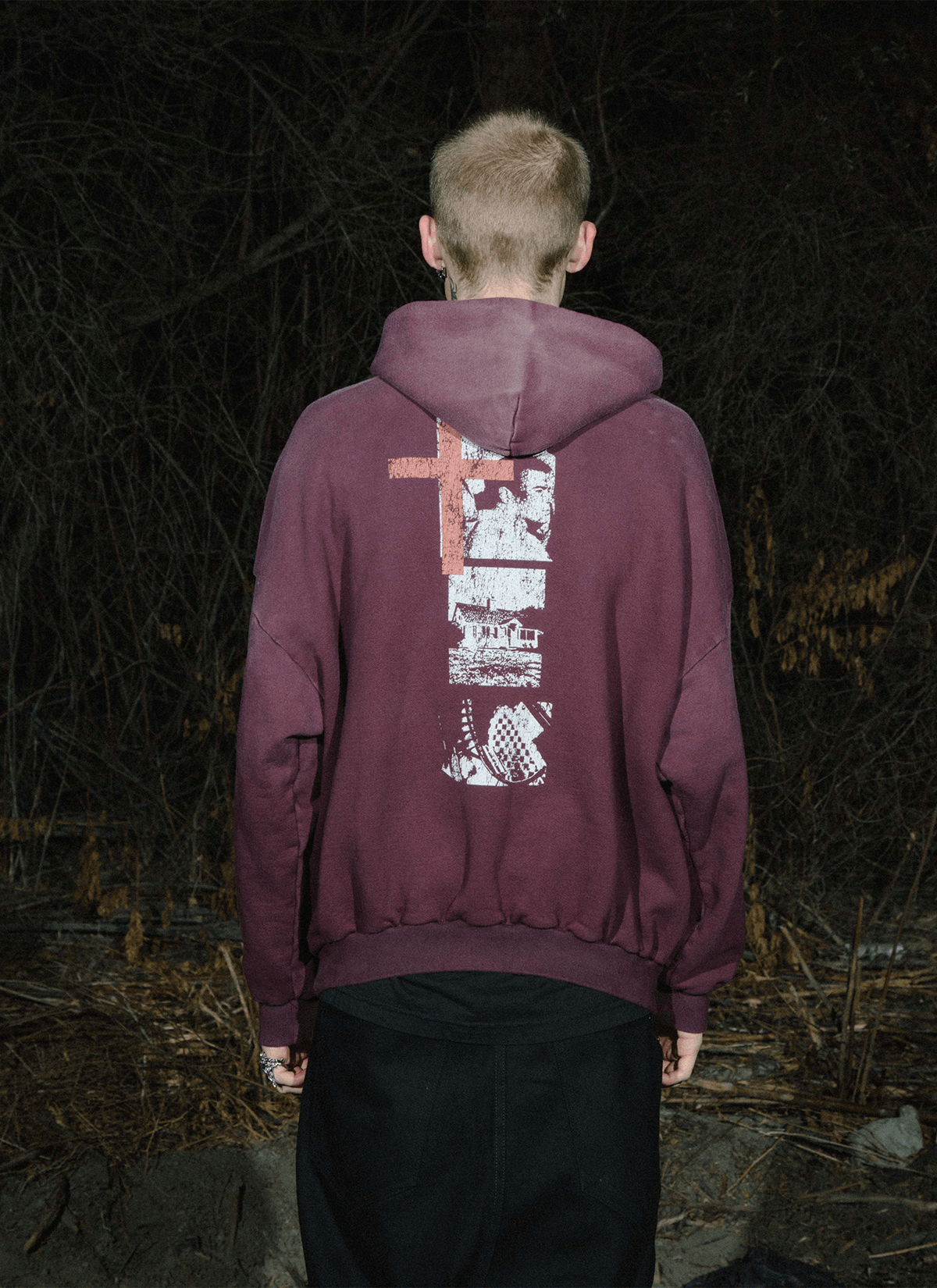 Other Pieces Inhumane Half Zip Sweatshirt Vintage Maroon Size US XS / EU 42 / 0 - 5 Thumbnail