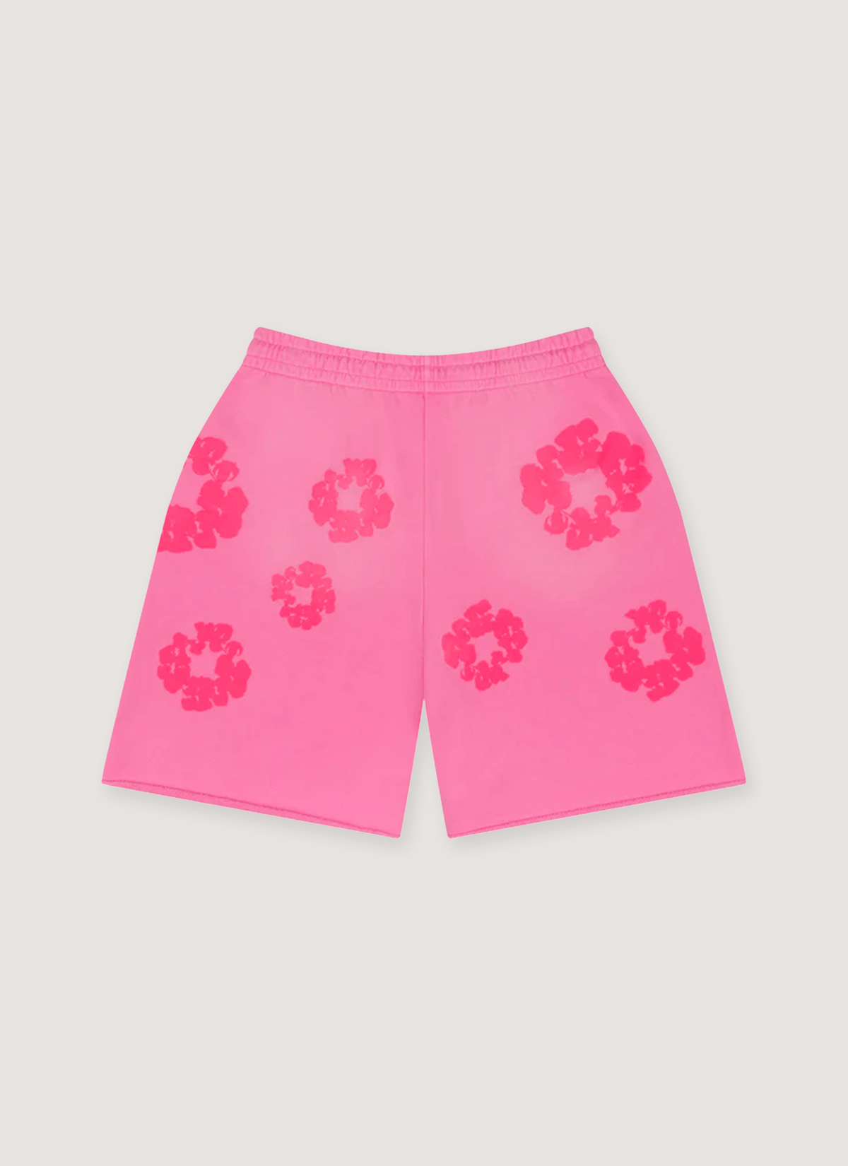 DENIM TEARS Mono Cotton Wreath Sweatshorts Pink Size US 36 / EU 52 - 2 Thumbnail