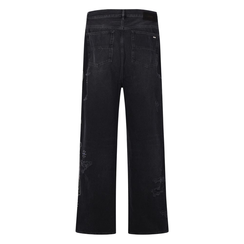 Amiri Amiri BLACK Denim - Wide-Leg Jeans Size US 33 - 4 Thumbnail