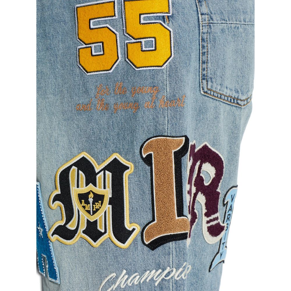 Amiri Amiri BLUE Denim - Wide-Leg Jeans Size US 30 / EU 46 - 4 Thumbnail