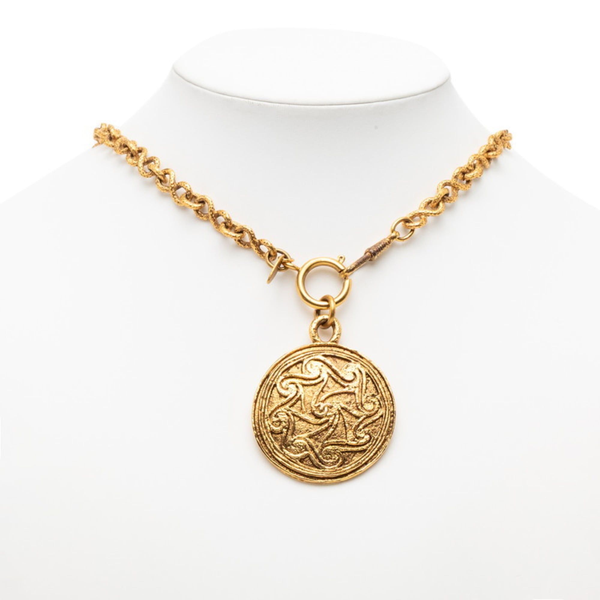 Chanel Vintage Chanel Coco Mark Necklace, Gold Plated, Women's, CHANEL Size ONE SIZE - 6 Thumbnail