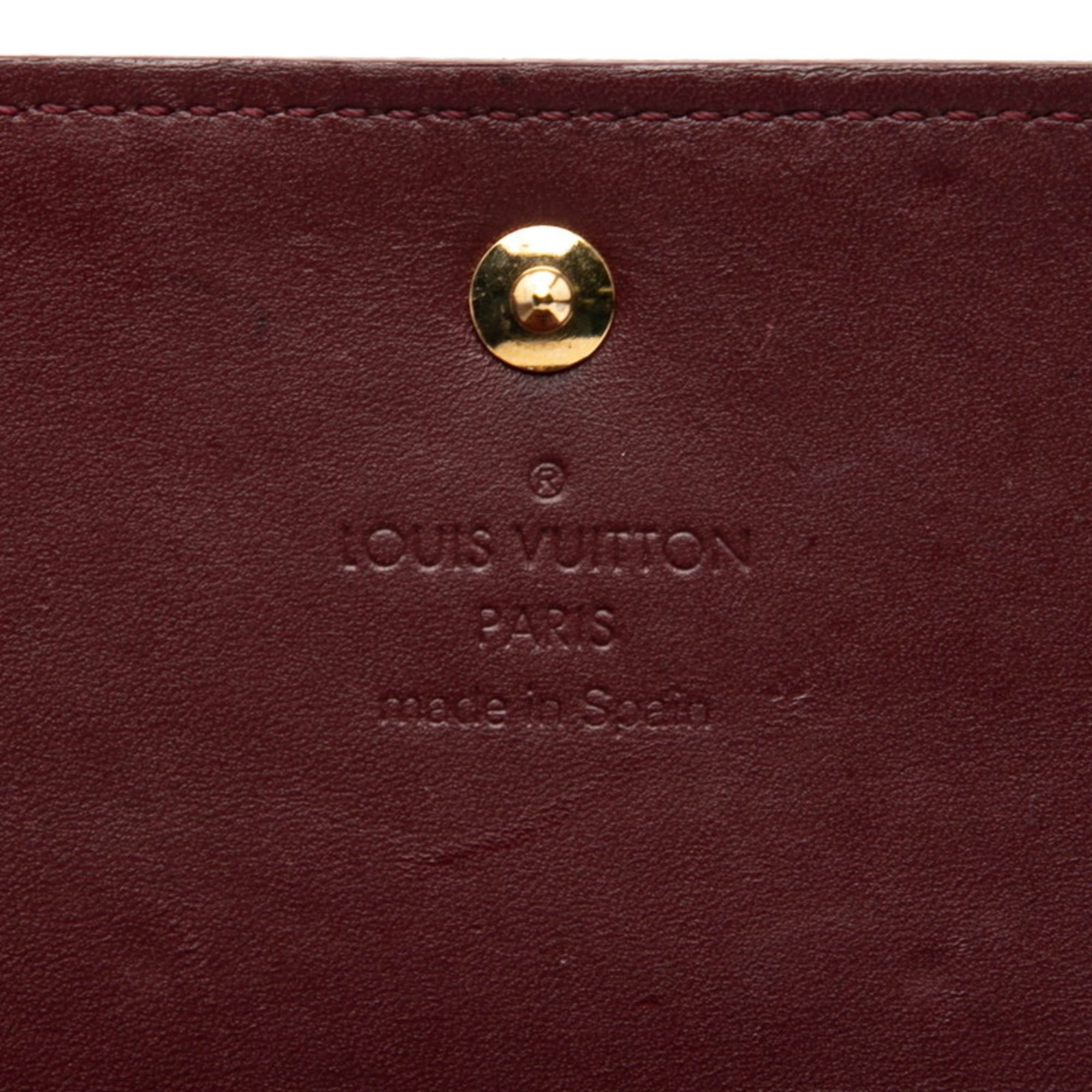 Louis Vuitton Louis Vuitton Monogram Vernis Envelope Carte de Visite Business Card Case/Card Case M91540 Rouge Fauvist Purple Patent Leather Women's LOUIS VUITTON Size ONE SIZE - 5 Thumbnail