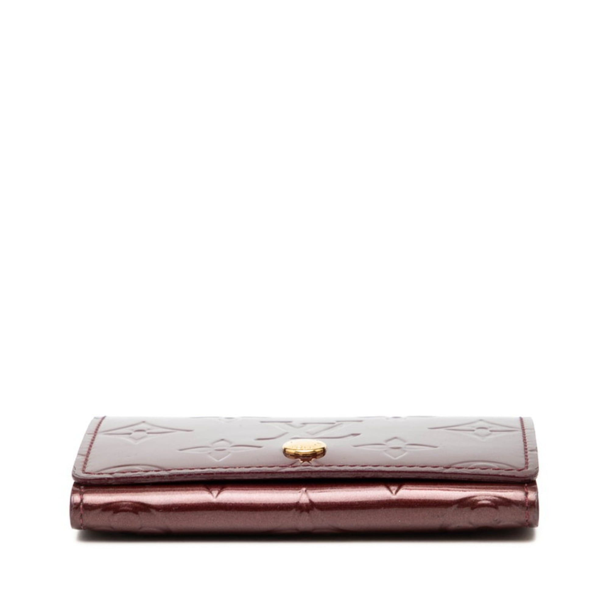 Louis Vuitton Louis Vuitton Monogram Vernis Envelope Carte de Visite Business Card Case/Card Case M91540 Rouge Fauvist Purple Patent Leather Women's LOUIS VUITTON Size ONE SIZE - 3 Thumbnail