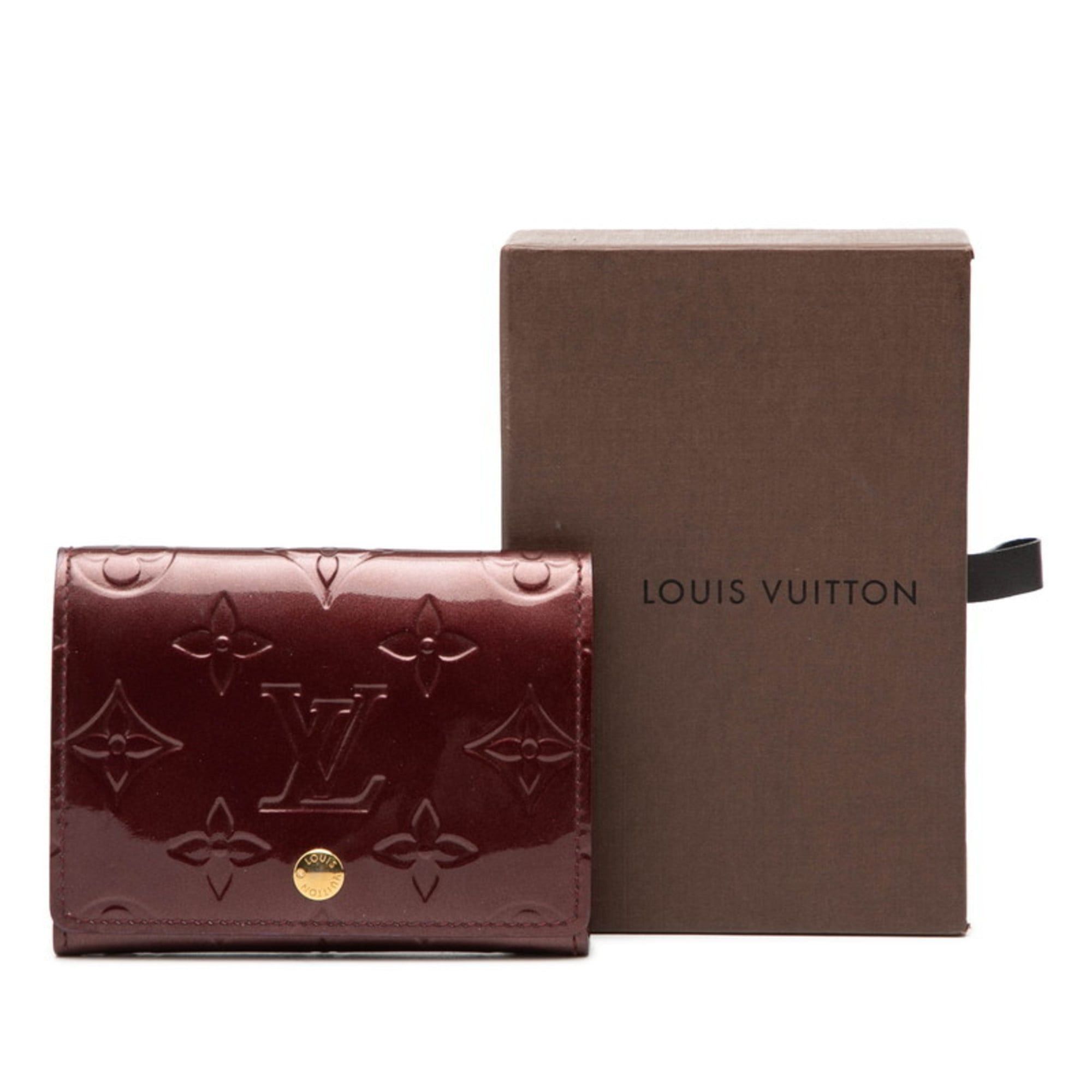 Louis Vuitton Louis Vuitton Monogram Vernis Envelope Carte de Visite Business Card Case/Card Case M91540 Rouge Fauvist Purple Patent Leather Women's LOUIS VUITTON Size ONE SIZE - 7 Thumbnail