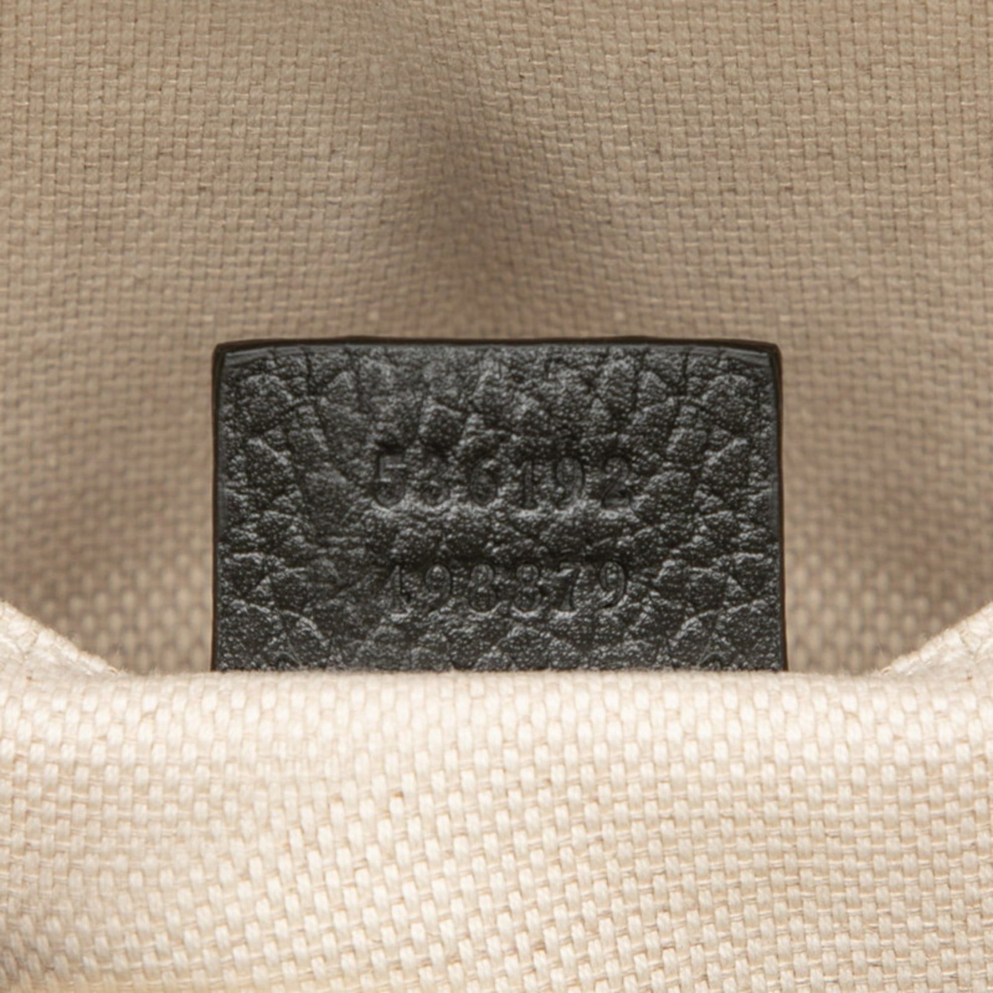 Gucci Gucci Interlocking G Soho Chain Backpack 536192 Black Leather Women's GUCCI Size ONE SIZE - 6 Thumbnail