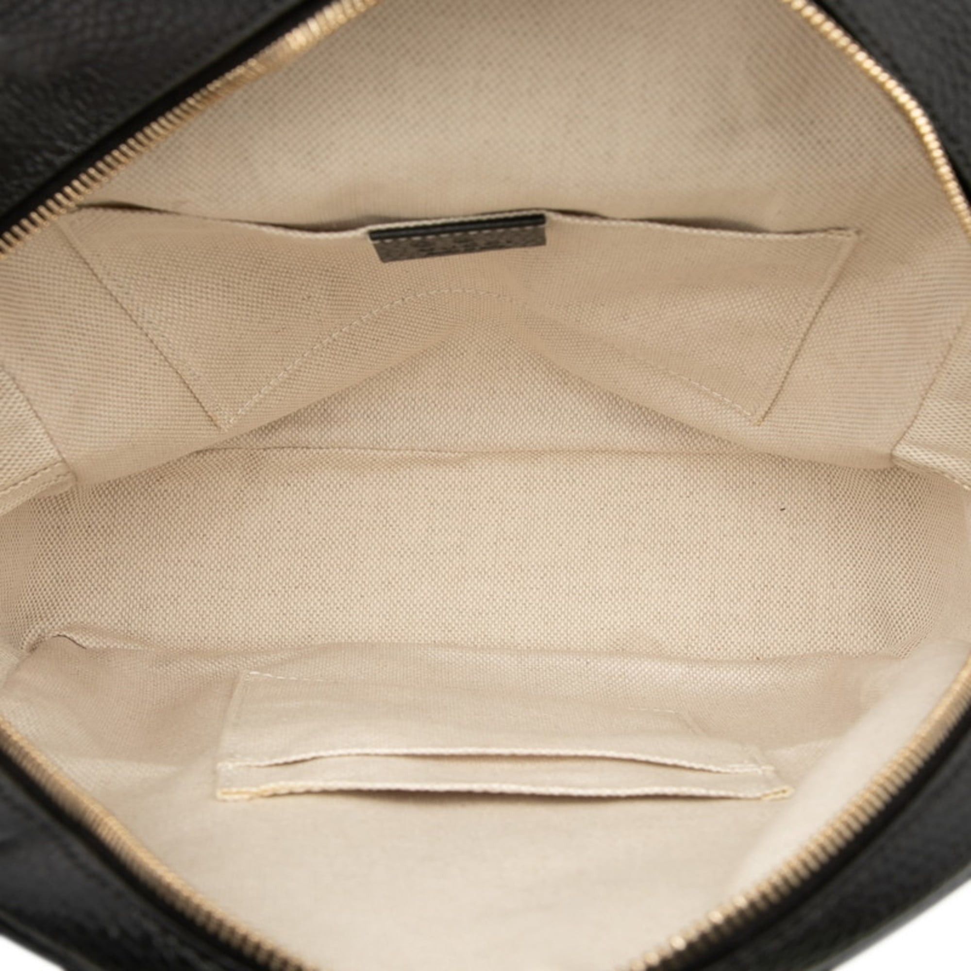 Gucci Gucci Interlocking G Soho Chain Backpack 536192 Black Leather Women's GUCCI Size ONE SIZE - 4 Thumbnail