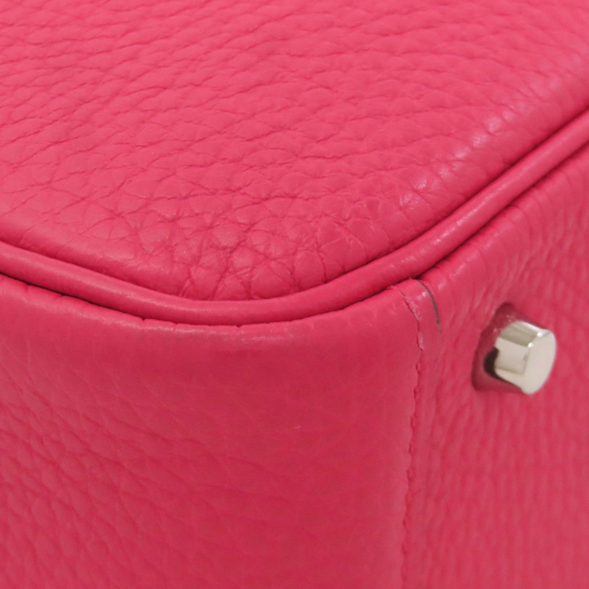 Hermes Hermès Lindy 20 Mini Rose Extreme Handbag with Silver Hardware, Taurillon Leather, Women's, HERMES Size ONE SIZE - 13 Thumbnail