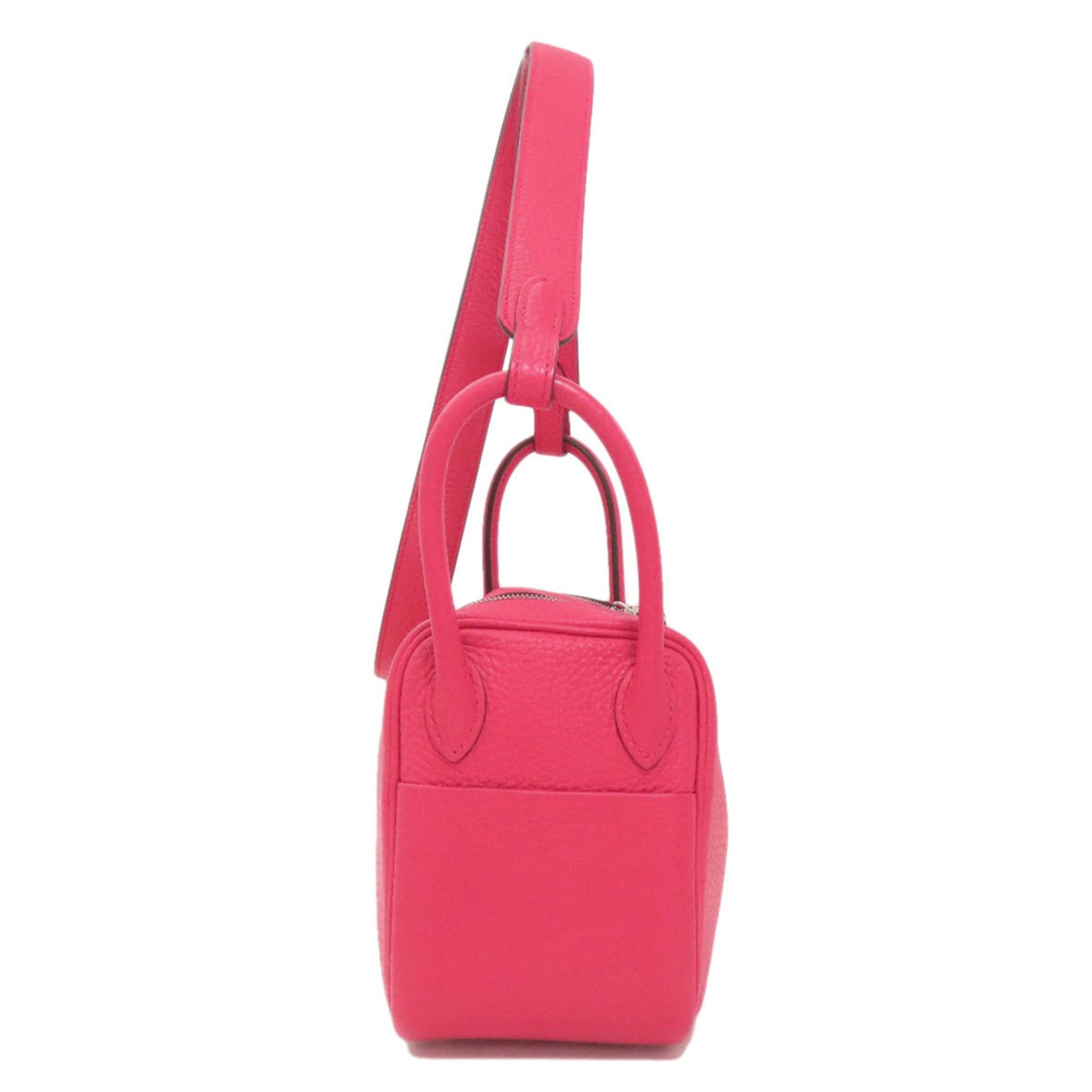 Hermes Hermès Lindy 20 Mini Rose Extreme Handbag with Silver Hardware, Taurillon Leather, Women's, HERMES Size ONE SIZE - 3 Thumbnail
