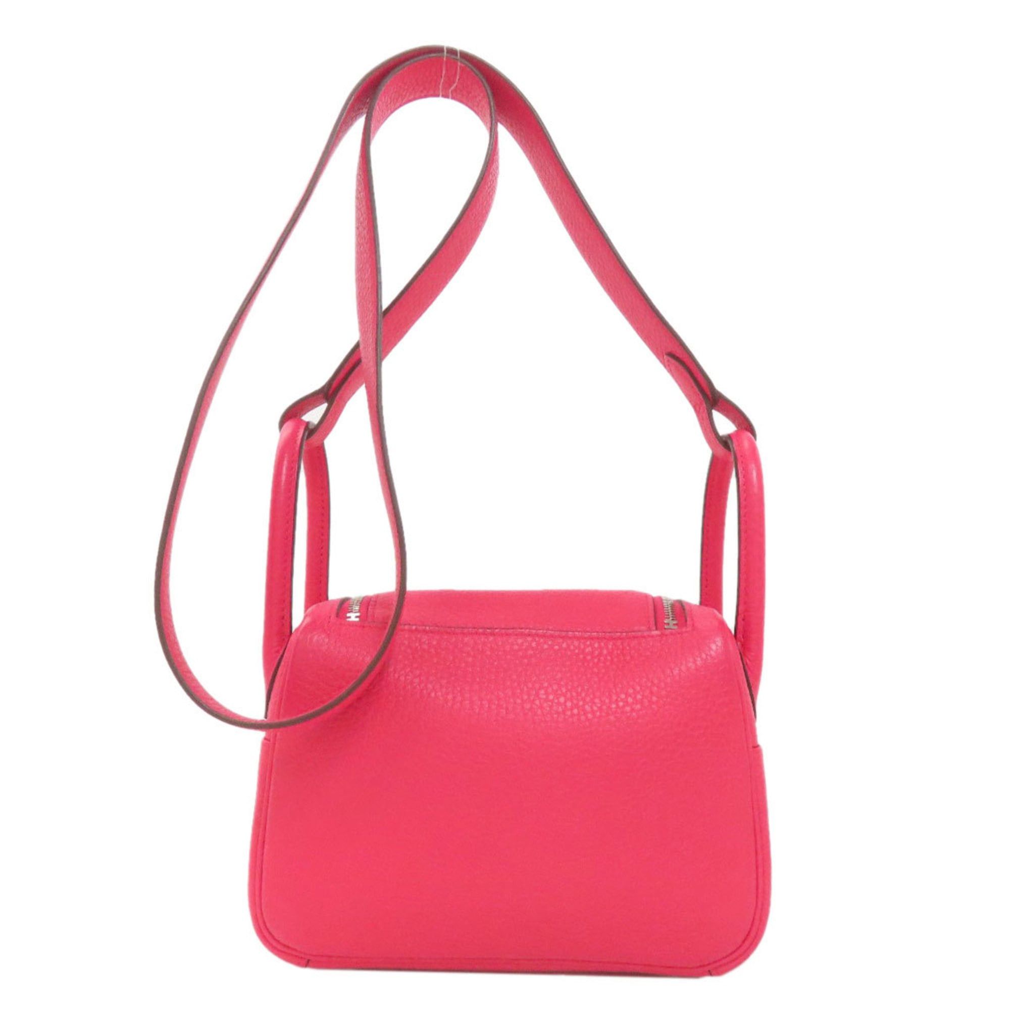 Hermes Hermès Lindy 20 Mini Rose Extreme Handbag with Silver Hardware, Taurillon Leather, Women's, HERMES Size ONE SIZE - 2 Thumbnail