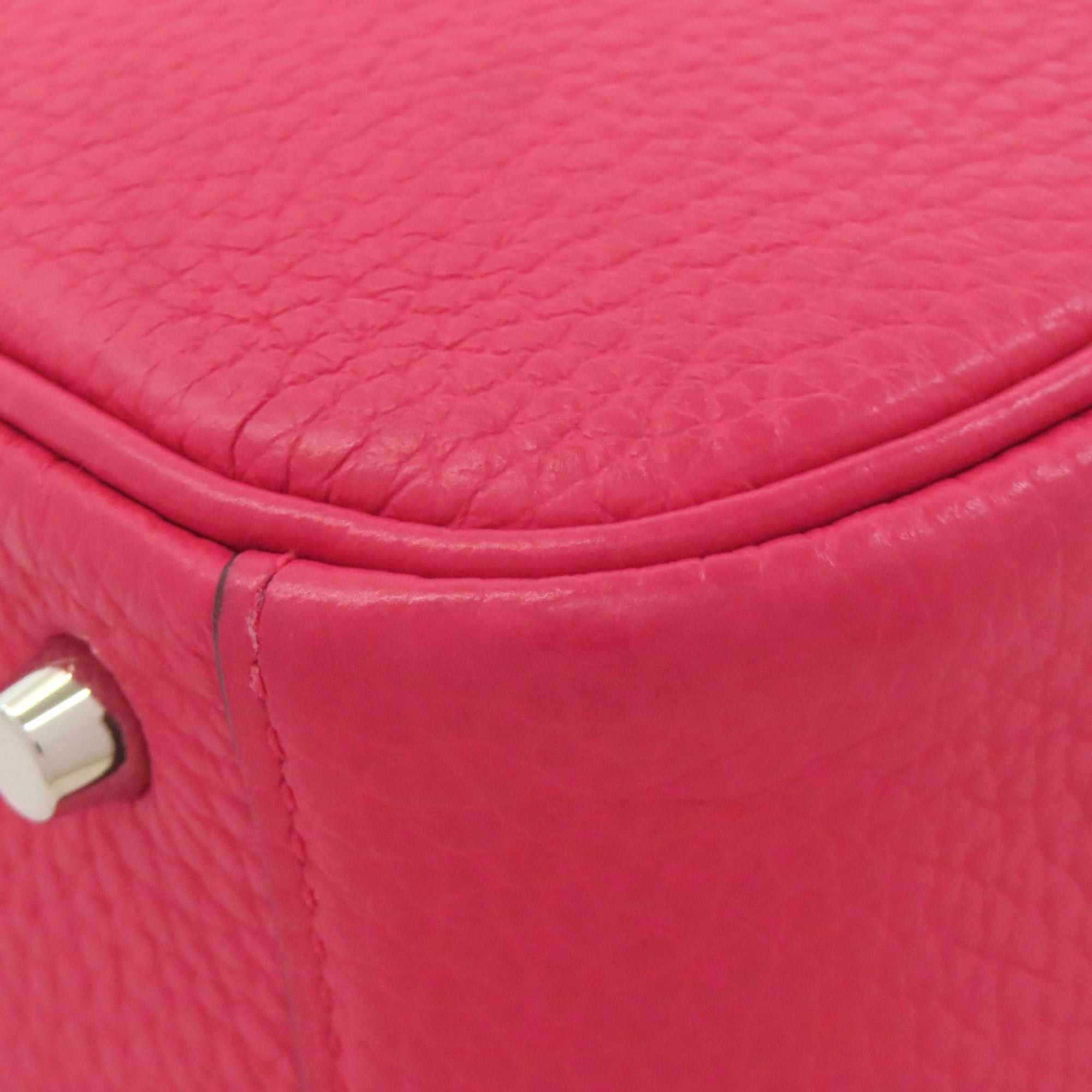 Hermes Hermès Lindy 20 Mini Rose Extreme Handbag with Silver Hardware, Taurillon Leather, Women's, HERMES Size ONE SIZE - 14 Thumbnail