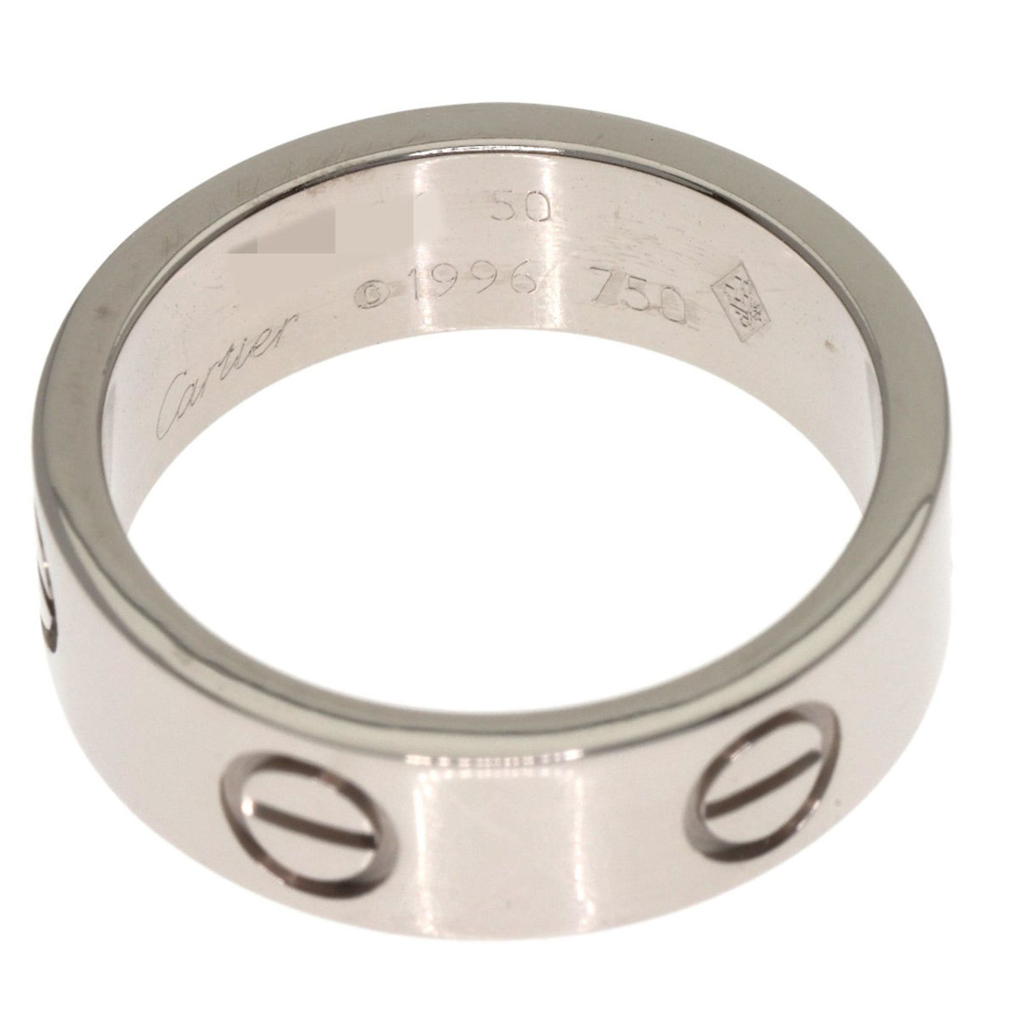 Cartier Cartier Love Ring #50 18K White Gold Women's Size ONE SIZE - 4 Thumbnail
