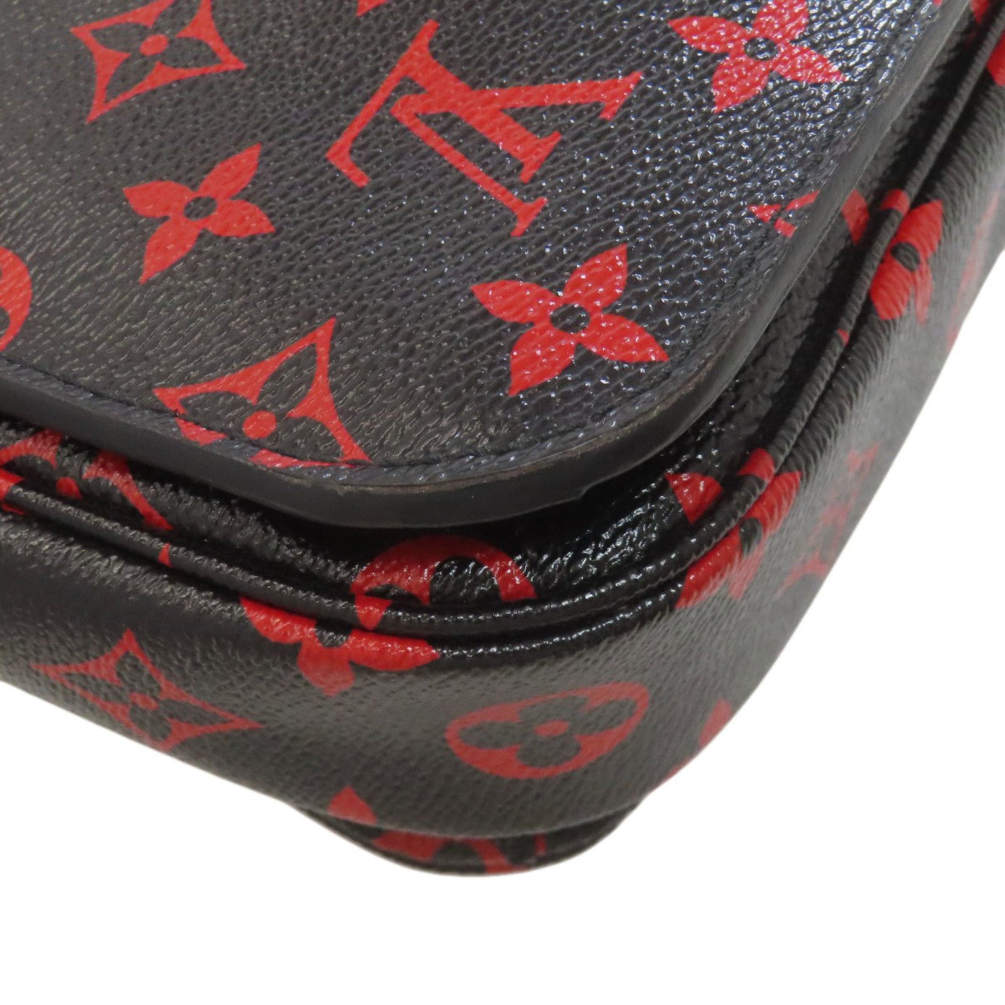 Louis Vuitton Louis Vuitton M41462 Pochette Metis MM Enfla Rouge Handbag Monogram Canvas Women's LOUIS VUITTON Size ONE SIZE - 25 Thumbnail