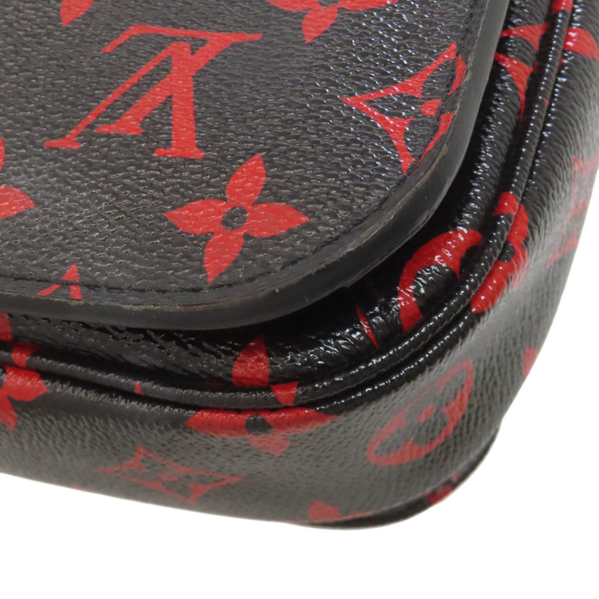 Louis Vuitton Louis Vuitton M41462 Pochette Metis MM Enfla Rouge Handbag Monogram Canvas Women's LOUIS VUITTON Size ONE SIZE - 24 Thumbnail