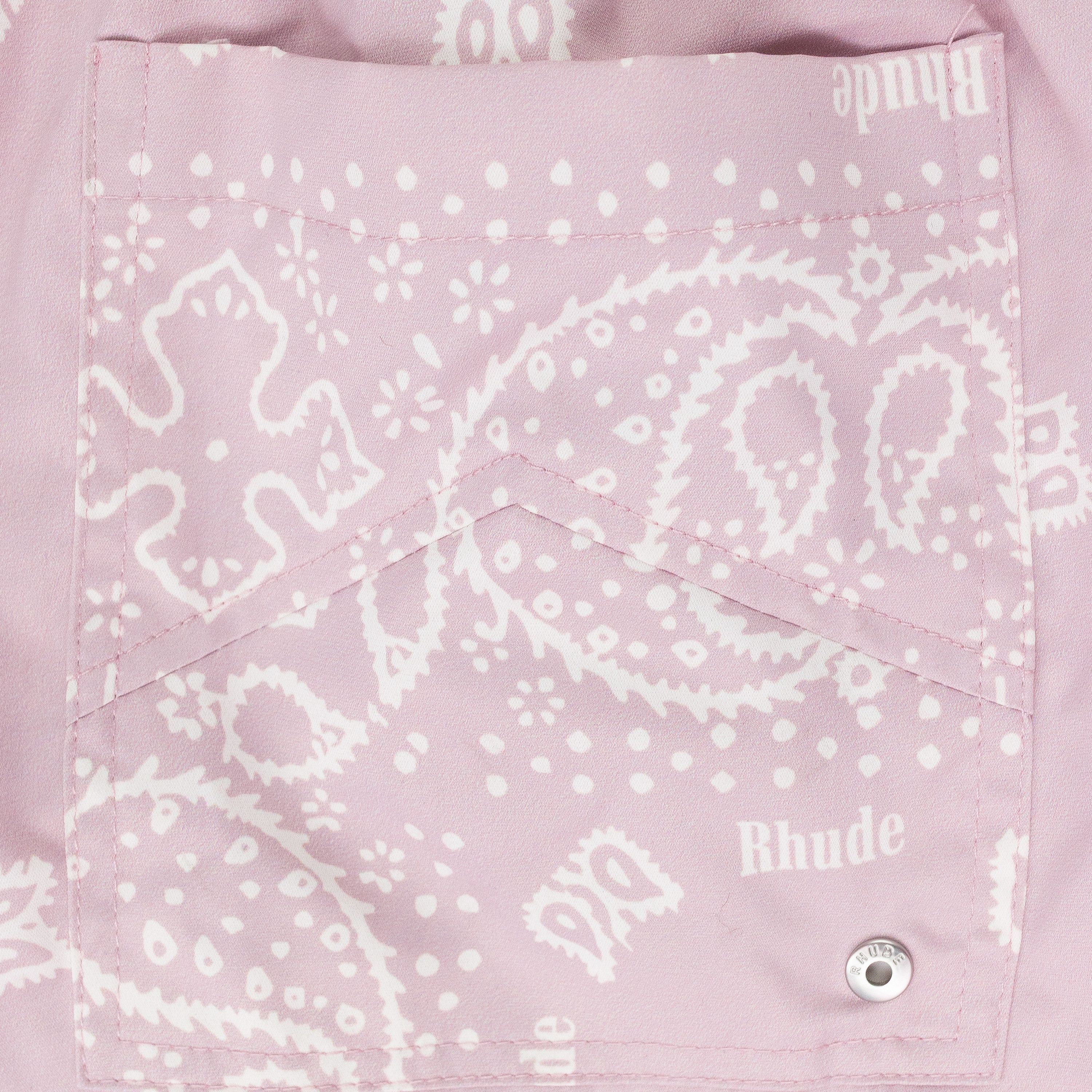 Rhude PURPLE BANDANA SHORTS SIZE XS