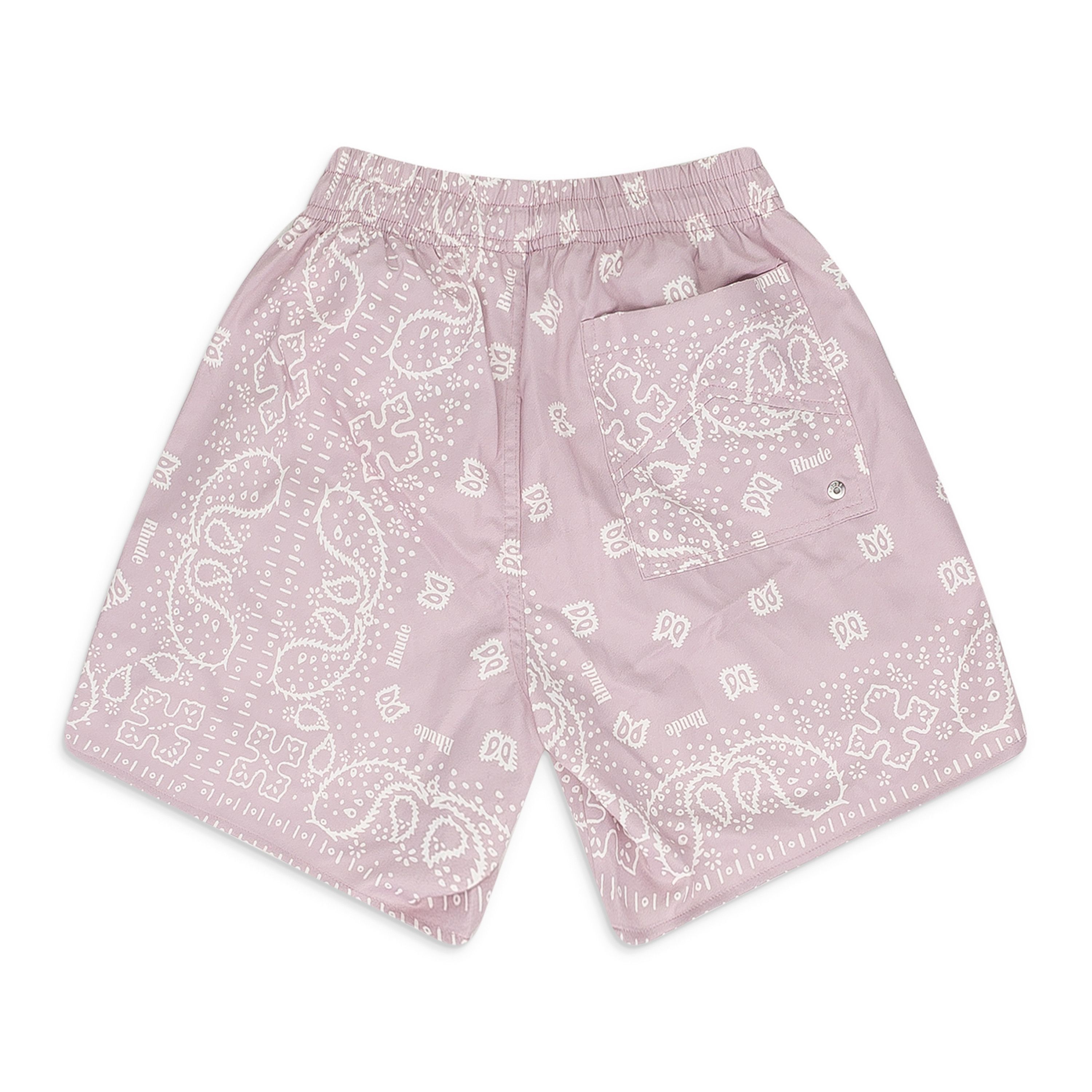 Rhude PURPLE BANDANA SHORTS SIZE XS