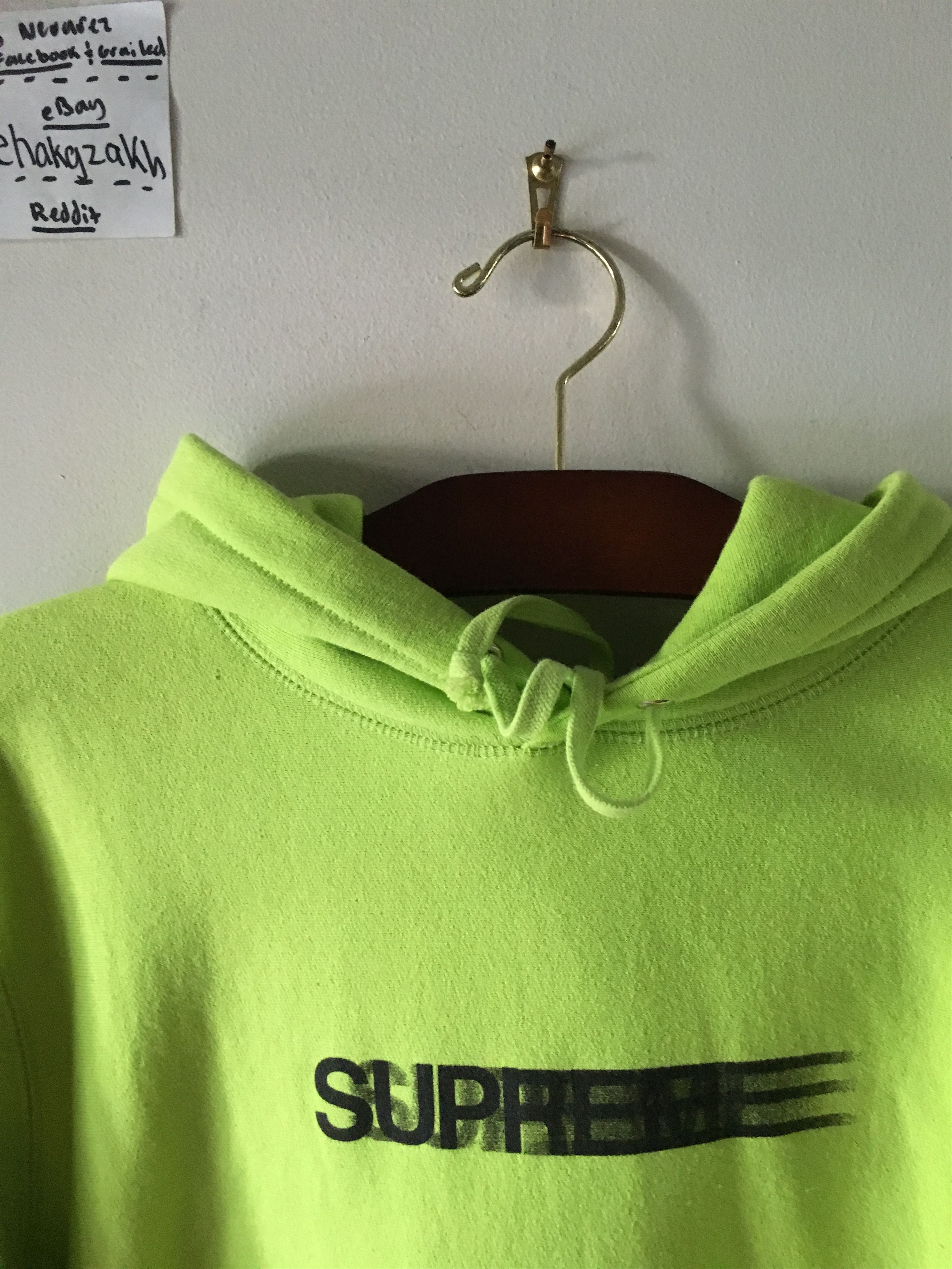 Supreme Lime Green Motion Logo Hoodie | Grailed