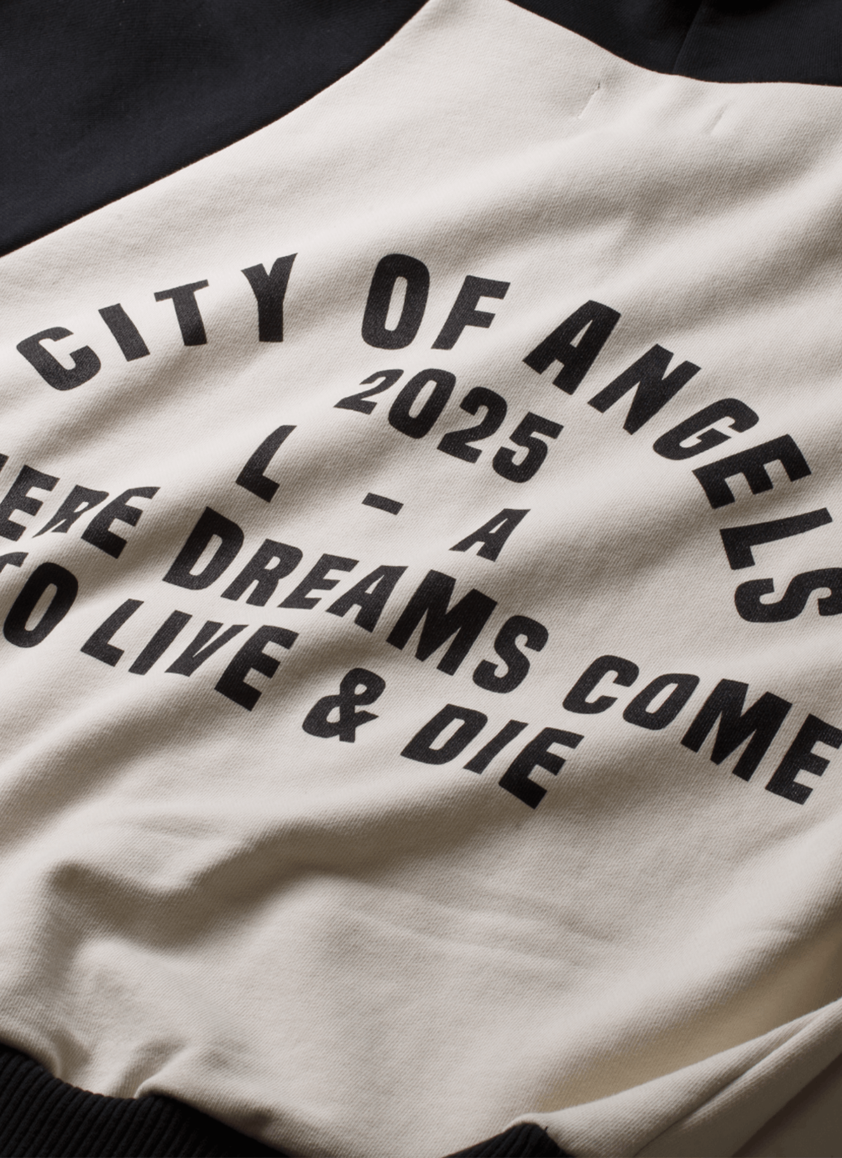 Other Pieces City of Angels Raglan Zip Up Sweatshirt Cream Black Size US S / EU 44-46 / 1 - 4 Thumbnail