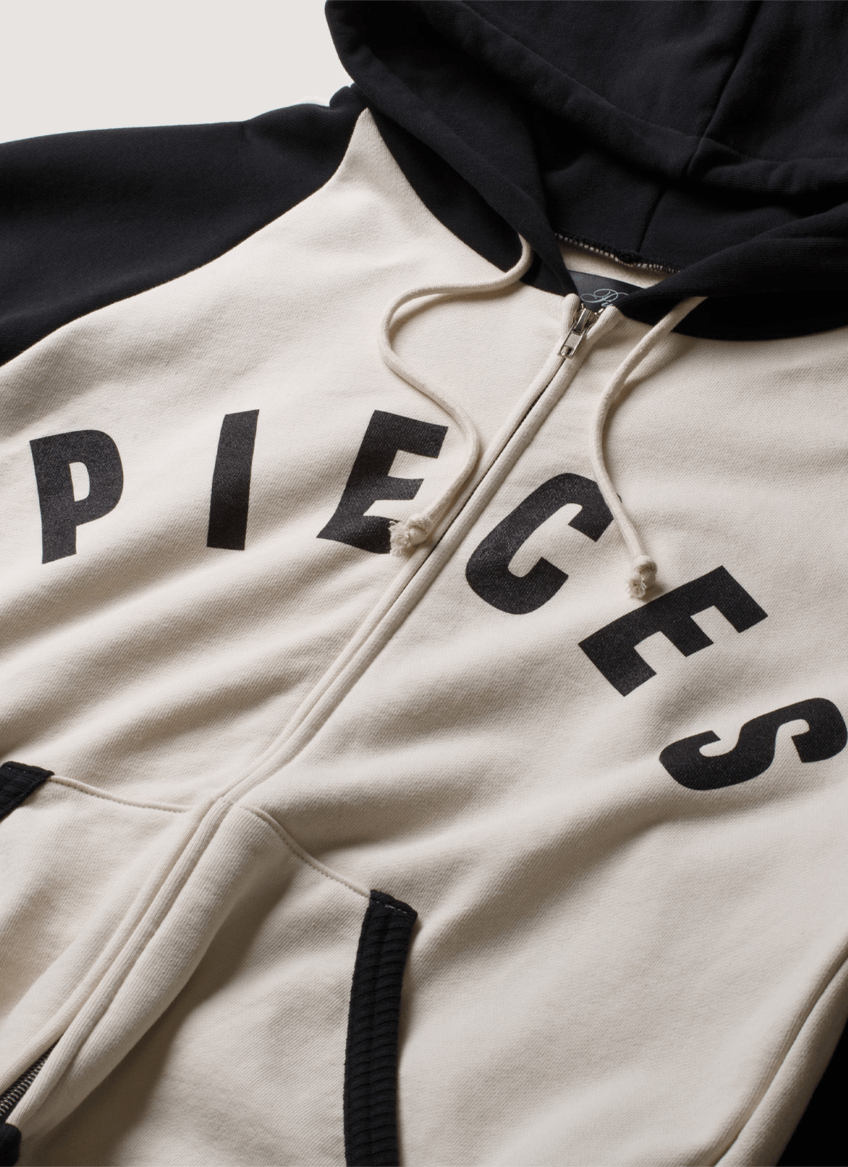 Other Pieces City of Angels Raglan Zip Up Sweatshirt Cream Black Size US S / EU 44-46 / 1 - 3 Thumbnail