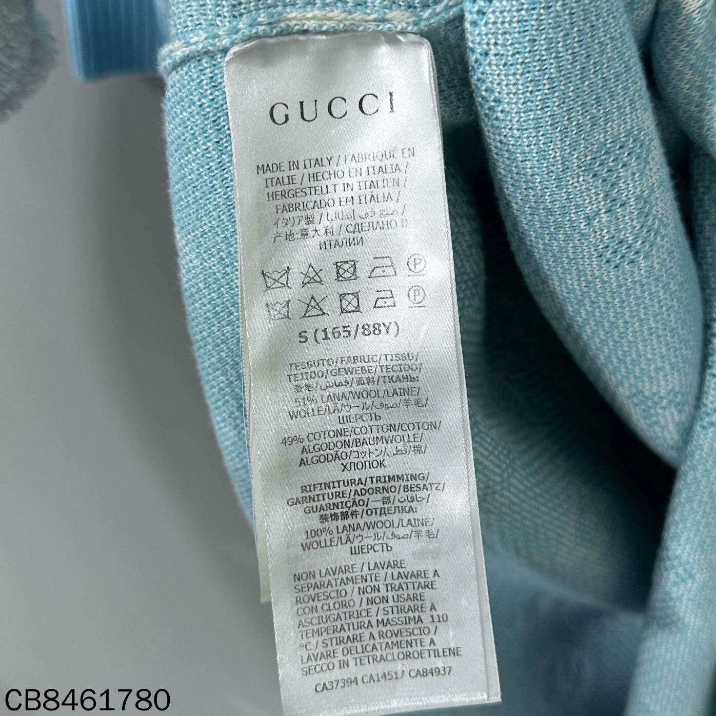 Gucci Gucci Sky Blue Full Print Dress Size S / US 4 / IT 40 - 5 Thumbnail