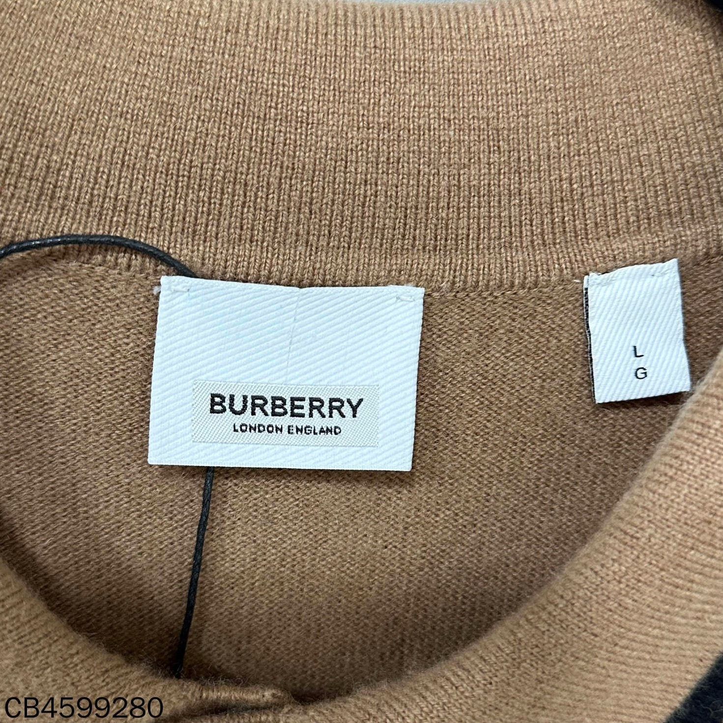 Burberry Burberry Camel Cashmere Knit Top Size US L / EU 52-54 / 3 - 4 Thumbnail