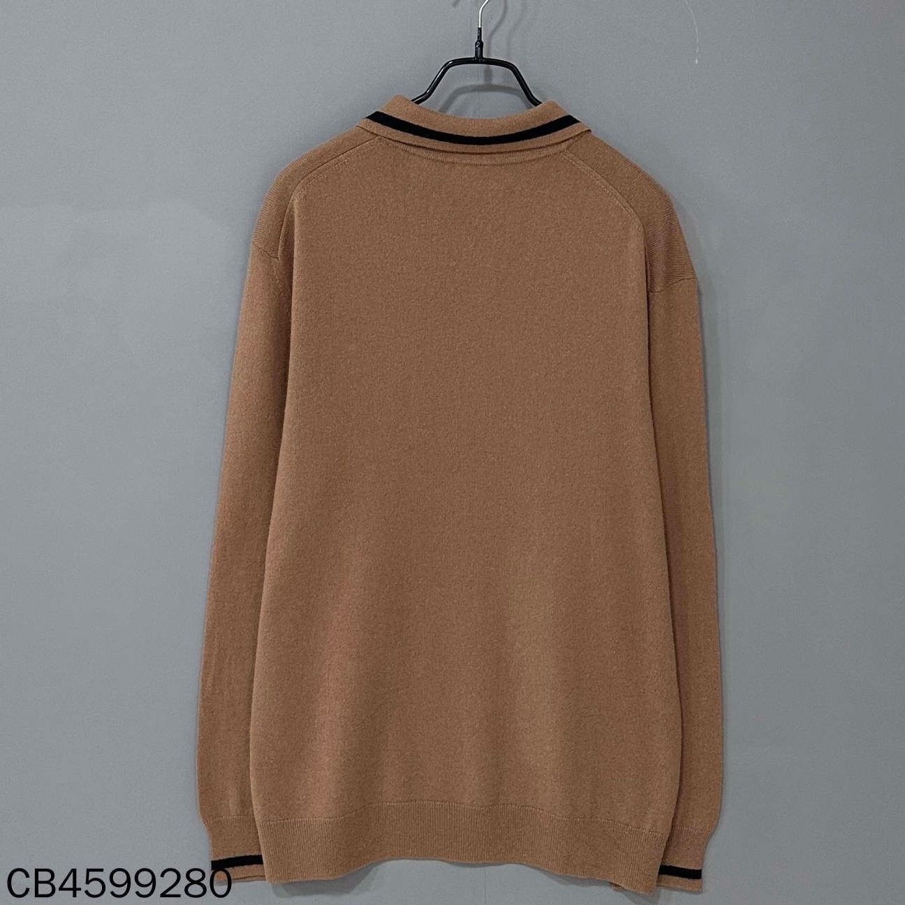 Burberry Burberry Camel Cashmere Knit Top Size US L / EU 52-54 / 3 - 2 Thumbnail