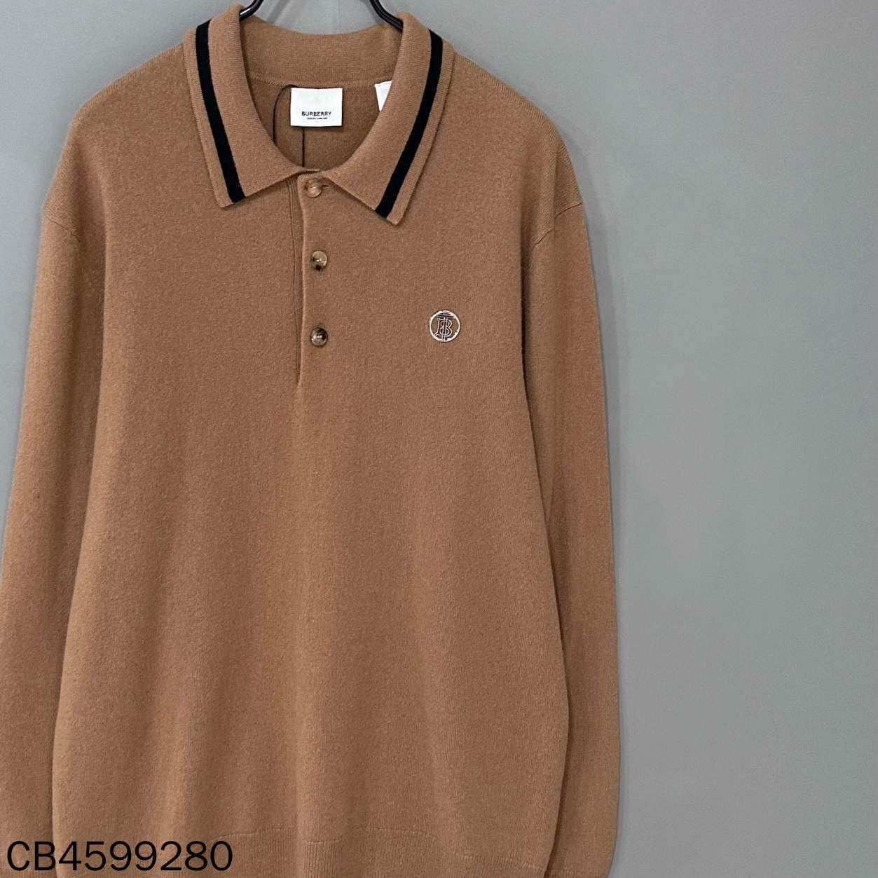 Burberry Burberry Camel Cashmere Knit Top Size US L / EU 52-54 / 3 - 3 Thumbnail