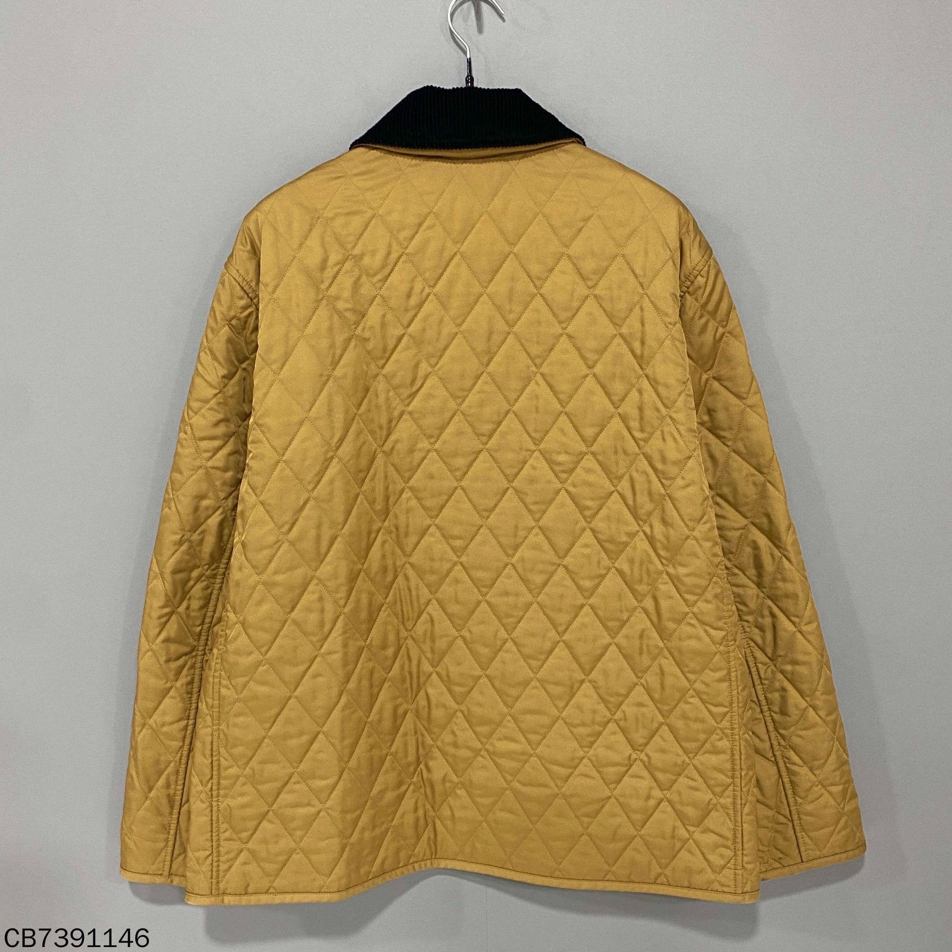 Burberry Burberry Yellow Quilted Cotton Coat Size US L / EU 52-54 / 3 - 3 Thumbnail