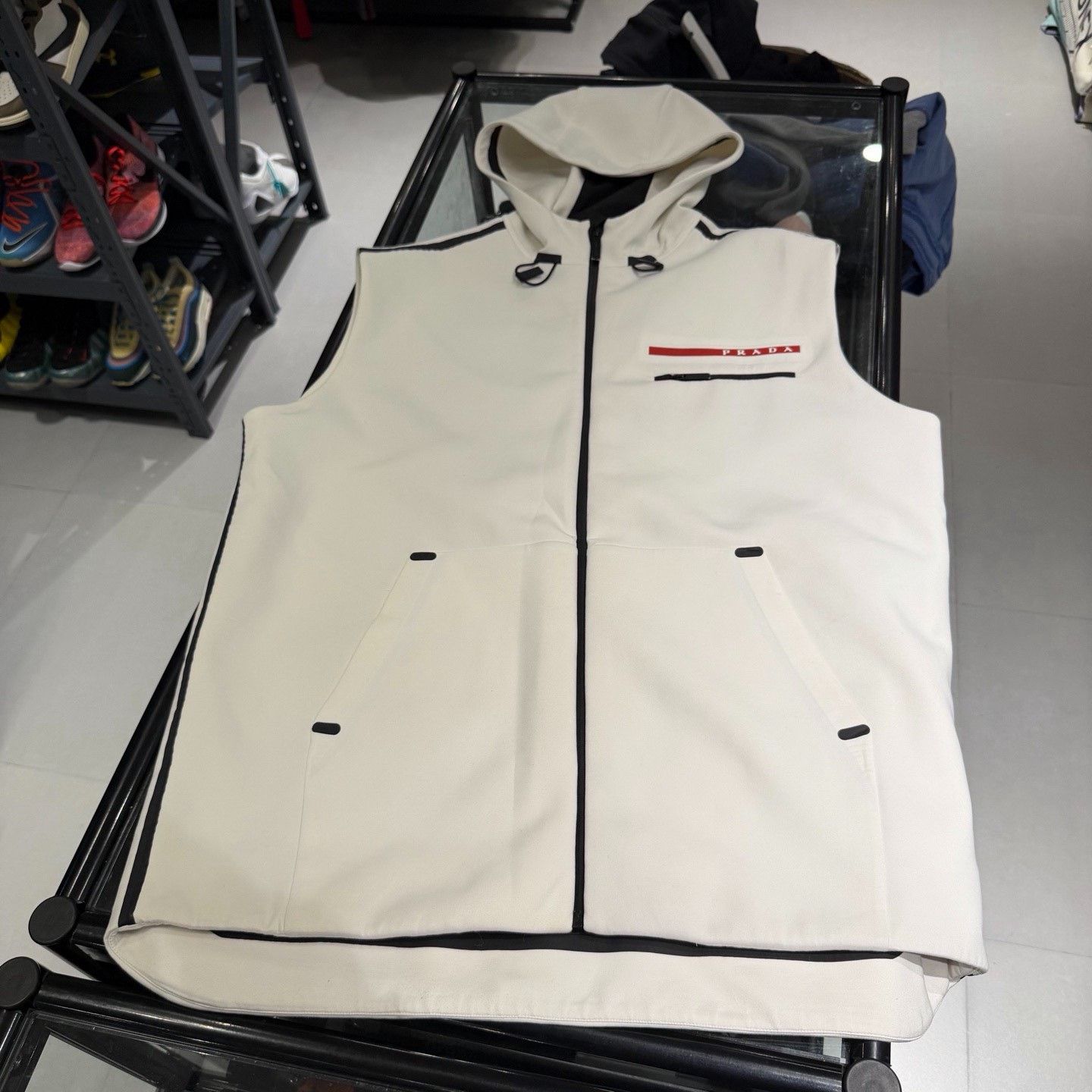 Prada Prada Red Label Space Cotton Hooded Vest Size US XL / EU 56 / 4 - 3 Thumbnail