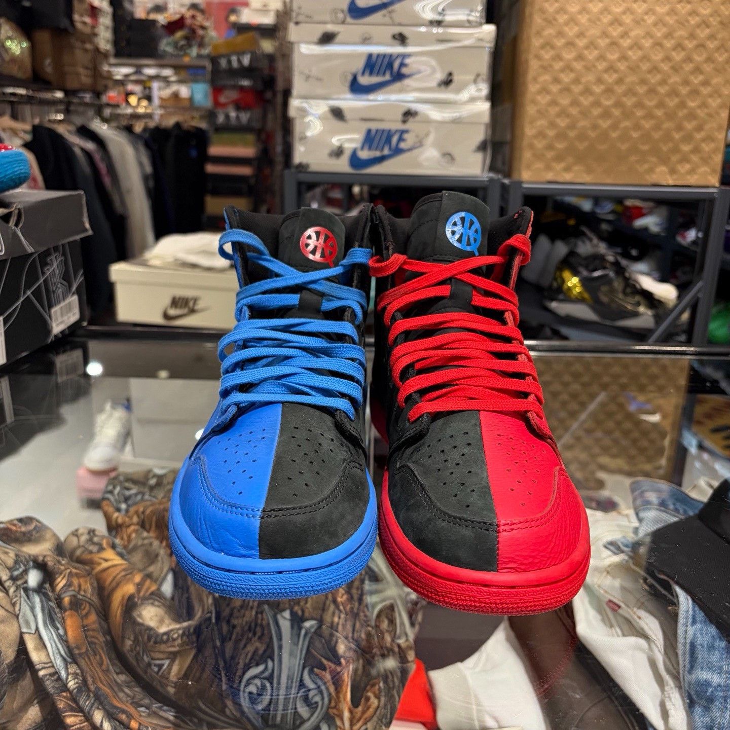 Jordan Brand AJ1 Quai 54 Red Blue Size US 11 / EU 44 - 2 Thumbnail