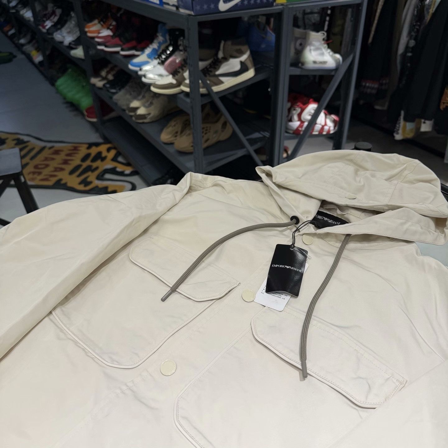 Emporio Armani Emporio Armani Shirt-Style Hooded Jacket Size US L / EU 52-54 / 3 - 3 Thumbnail