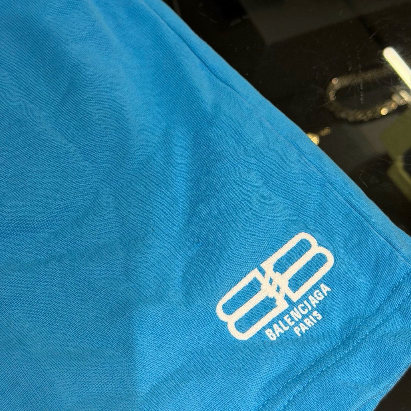 Balenciaga Balenciaga Lock Double B Blue Shorts Size US 28 / EU 44 - 3 Thumbnail