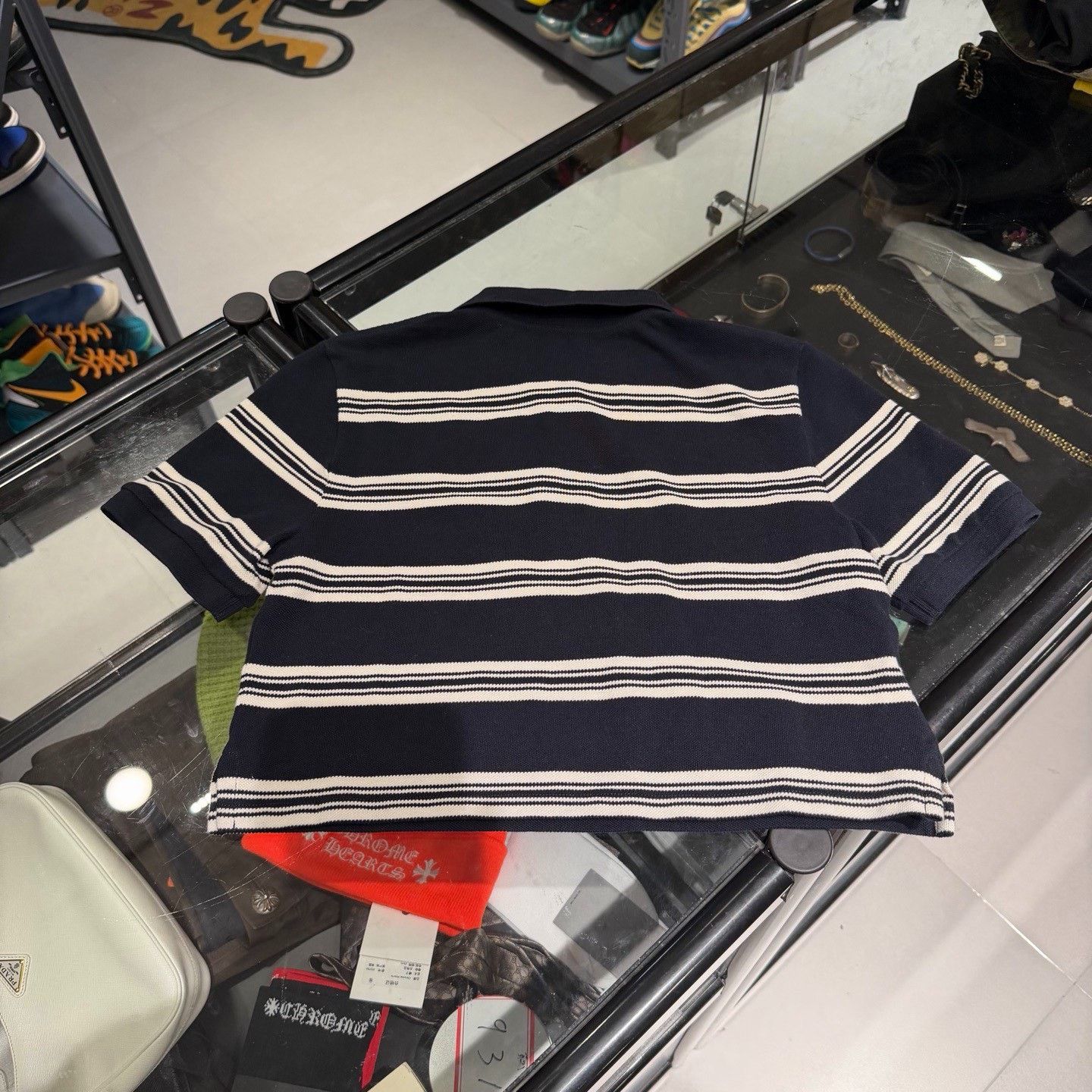 Miu Miu Miu Miu Striped Short Polo Shirt Size S / US 4 / IT 40 - 2 Thumbnail