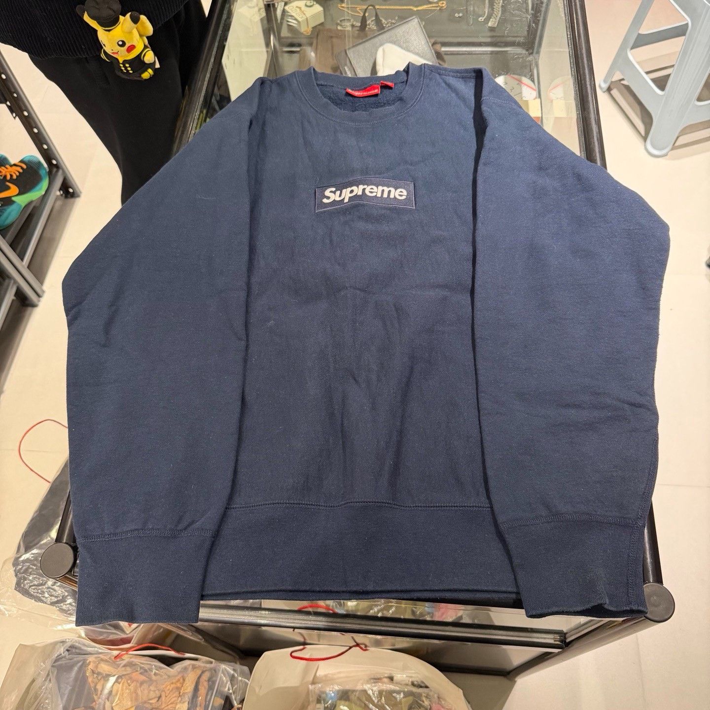 Supreme Supreme Box Logo Blue Hoodie Size US L / EU 52-54 / 3 - 3 Thumbnail