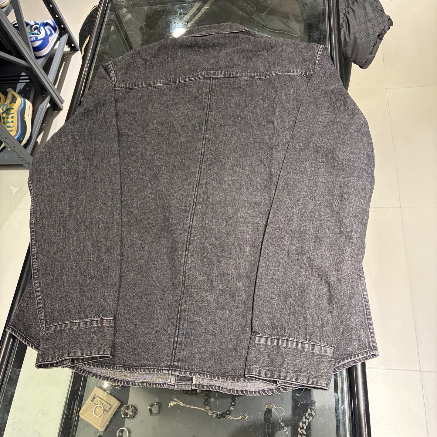 Chrome Hearts Chrome Hearts CH Cross Silver Denim Shirt Size US XL / EU 56 / 4 - 2 Thumbnail