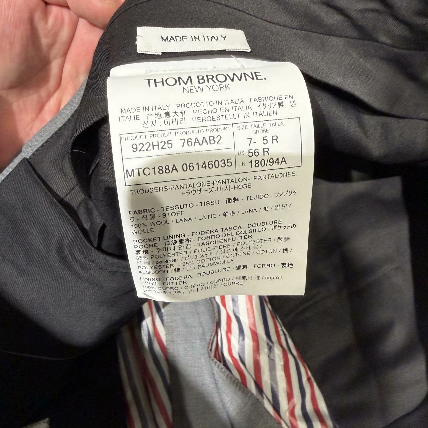 Thom Browne Thom Browne Classic Four-Bar Trousers Size US 36 / EU 52 - 5 Thumbnail