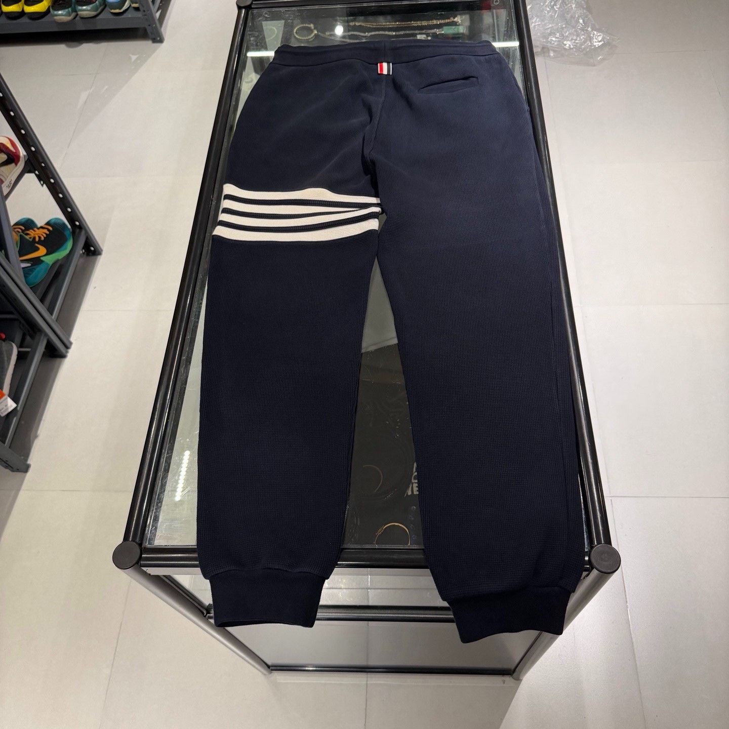 Thom Browne Thom Browne Classic Stripe Waffle Pants Size US 26 / EU 42 - 4 Thumbnail