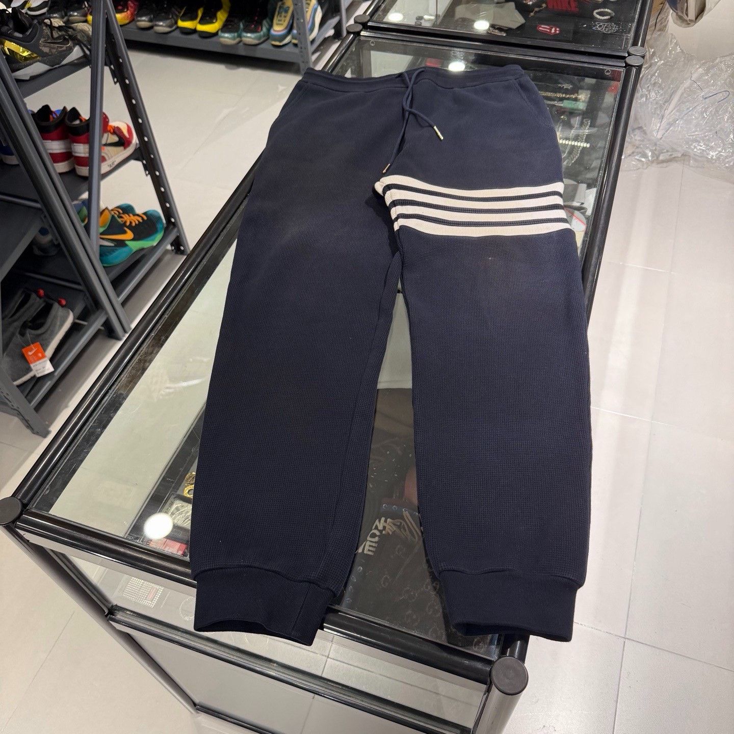 Thom Browne Thom Browne Classic Stripe Waffle Pants Size US 26 / EU 42 - 3 Thumbnail